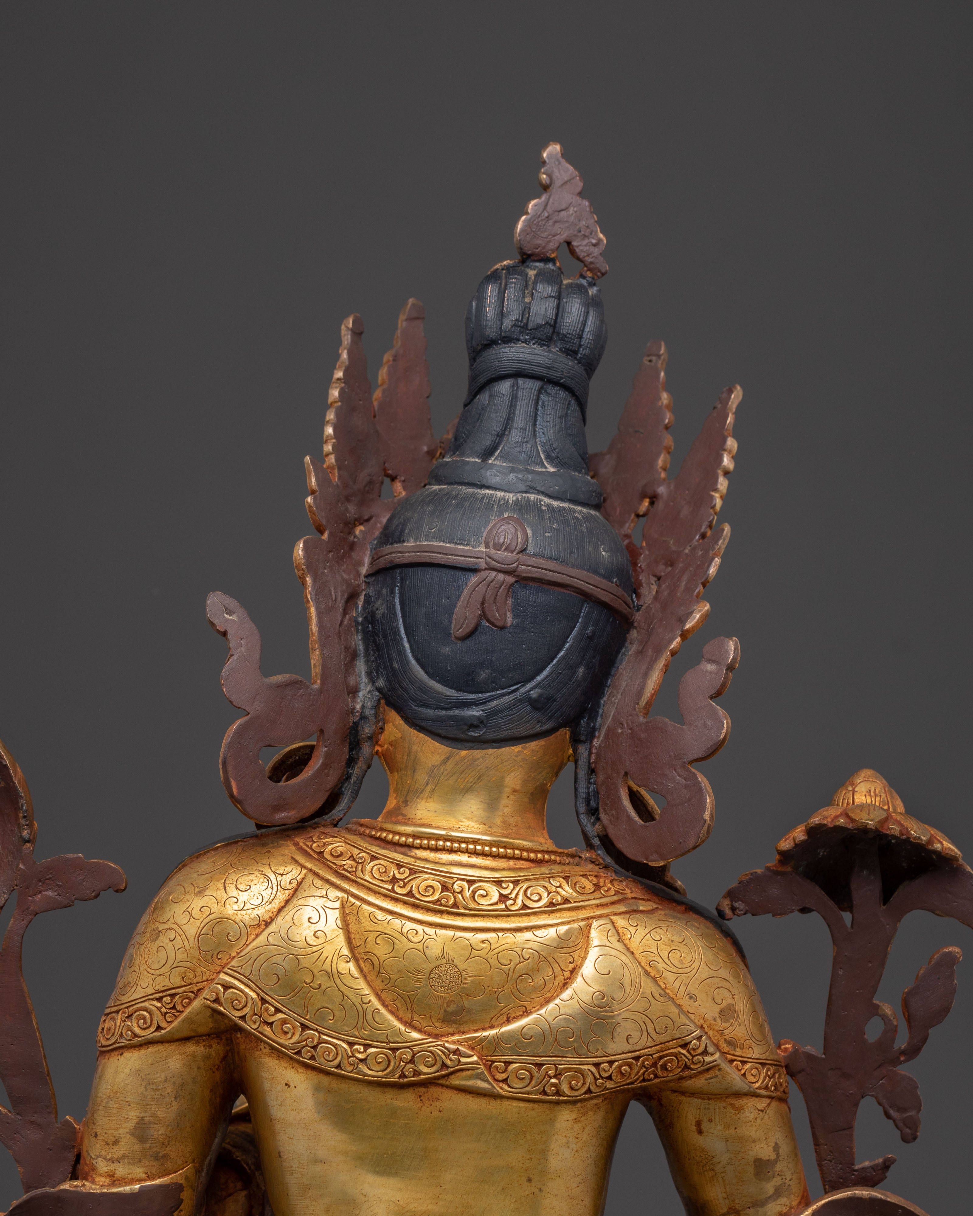 Handcrafted White Tara Blessing Statue – Radiant Copper Artistry