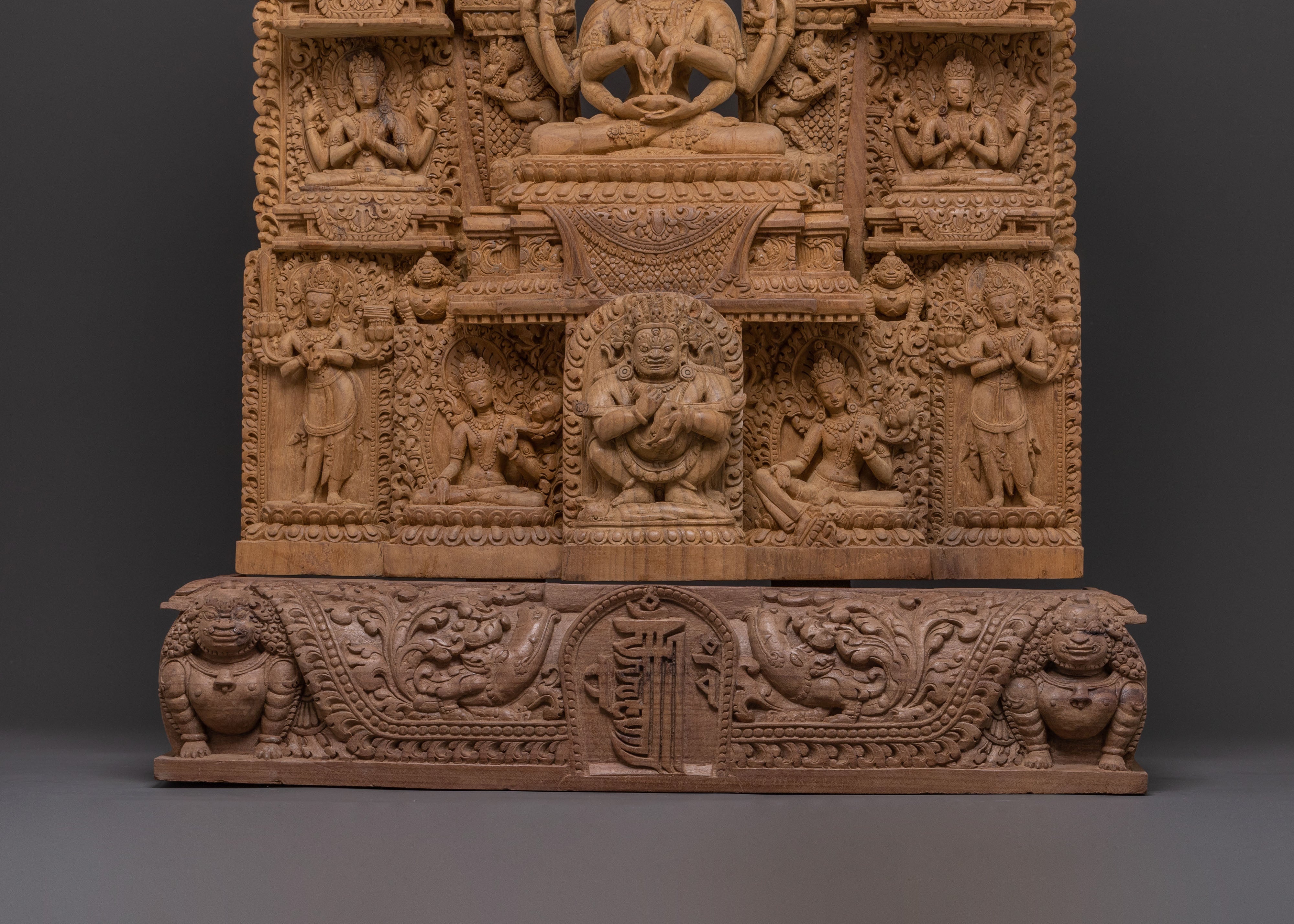 Namasangiti Wisdom Wooden Sculpture | Promoting  Enlightenment