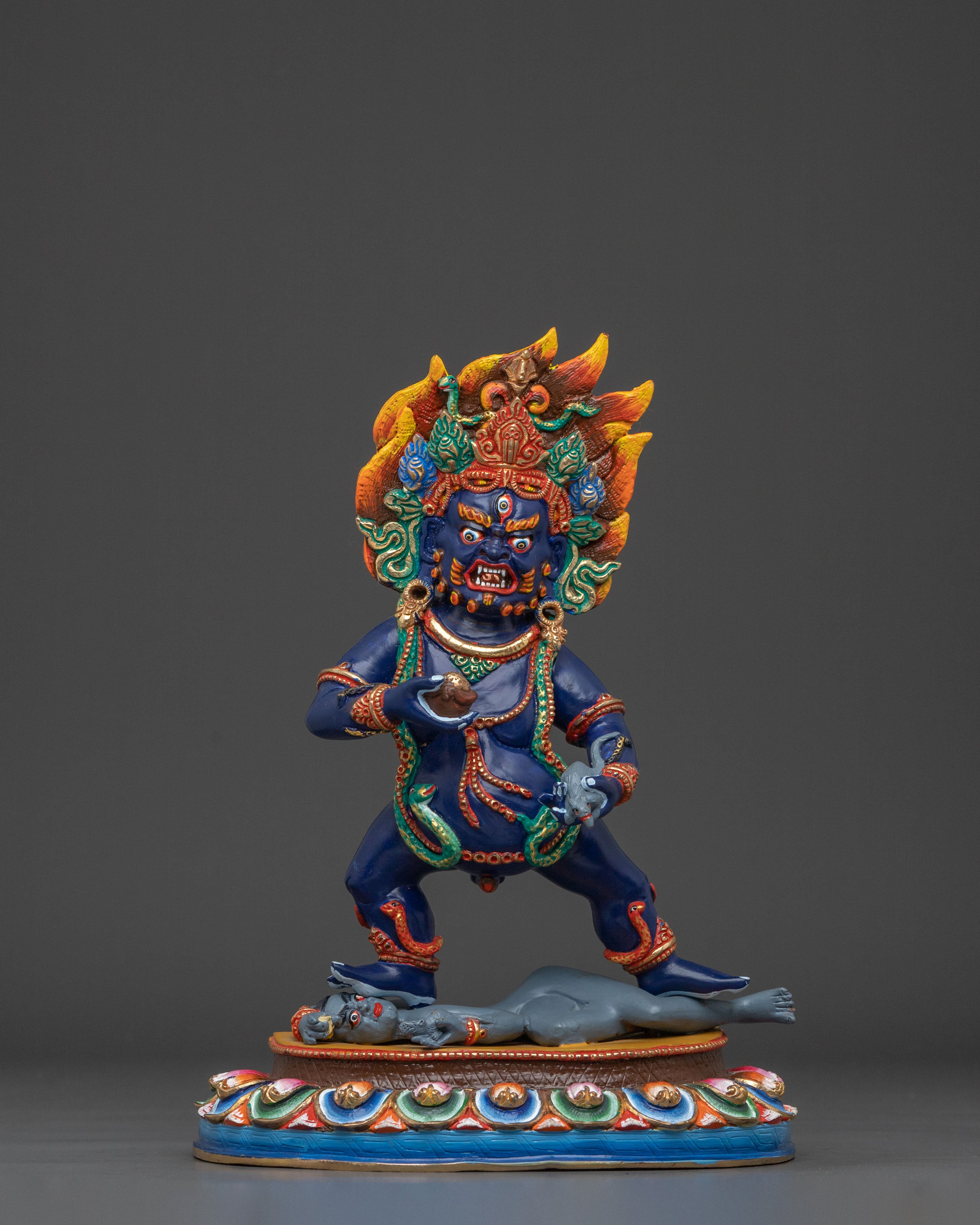 Black Dzambhala Statue  | Tibetan Wealth Deity