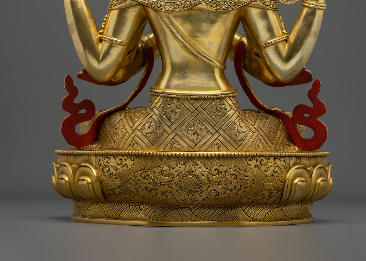 Himalayan Figurine of Chenrezig | Embodiment of Infinite Compassion