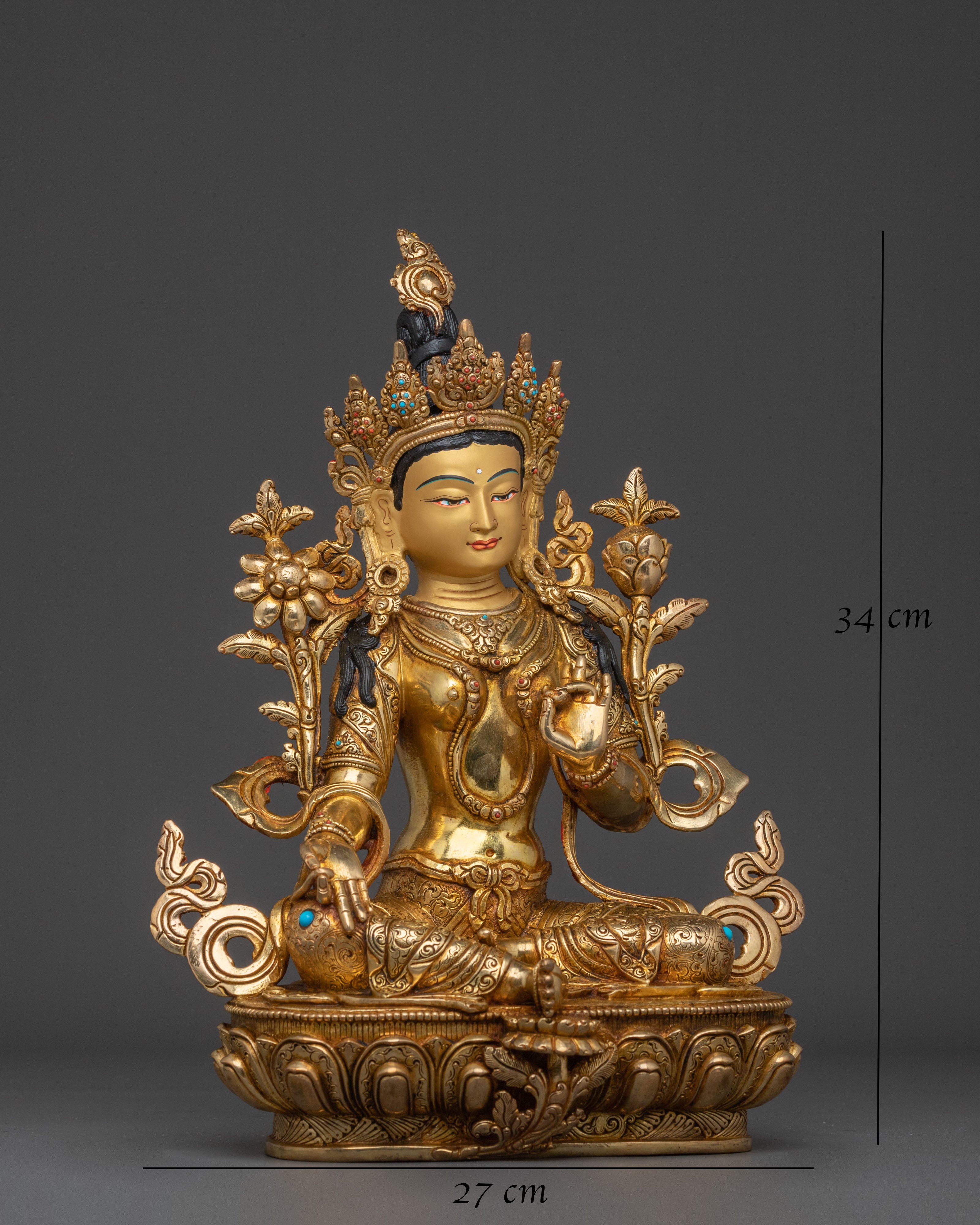 Green Tara Statue | Buddhist Goddess of Protection