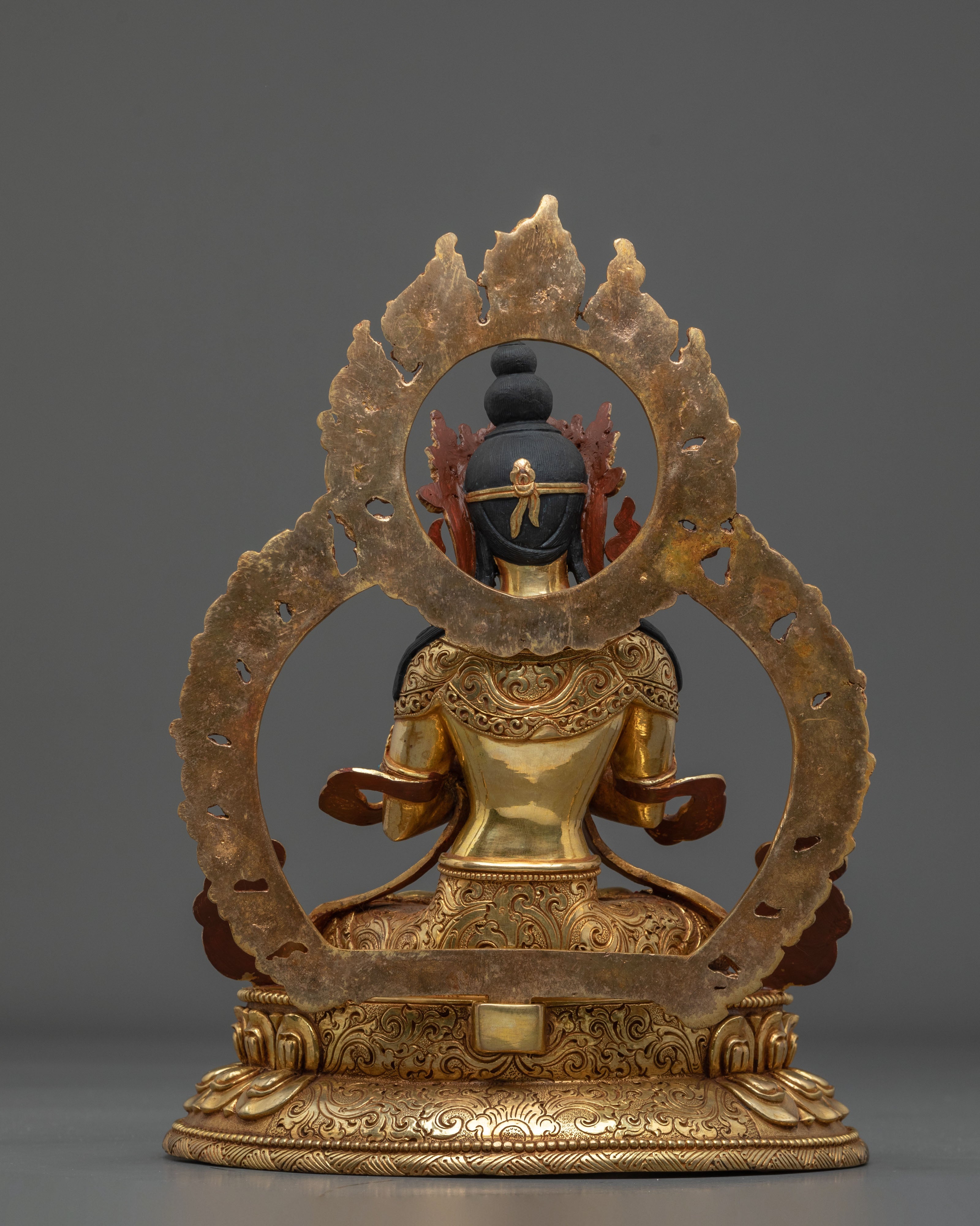 Vajradhara Statue | 24K Gold Gilded Sacred Figurine