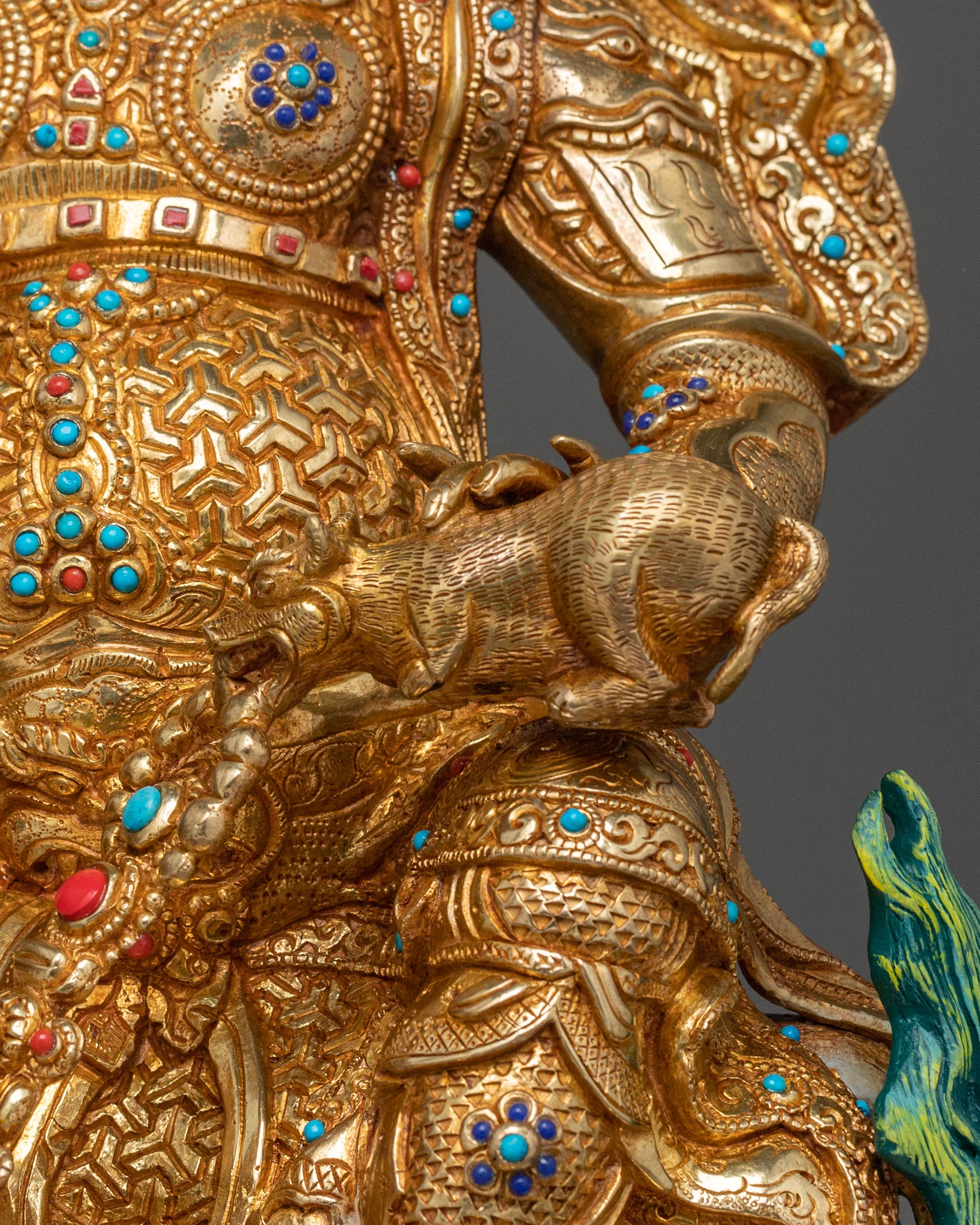 Buddhist Wealth Deity Namtoshe Statue | Traditional Himalayan Figurine