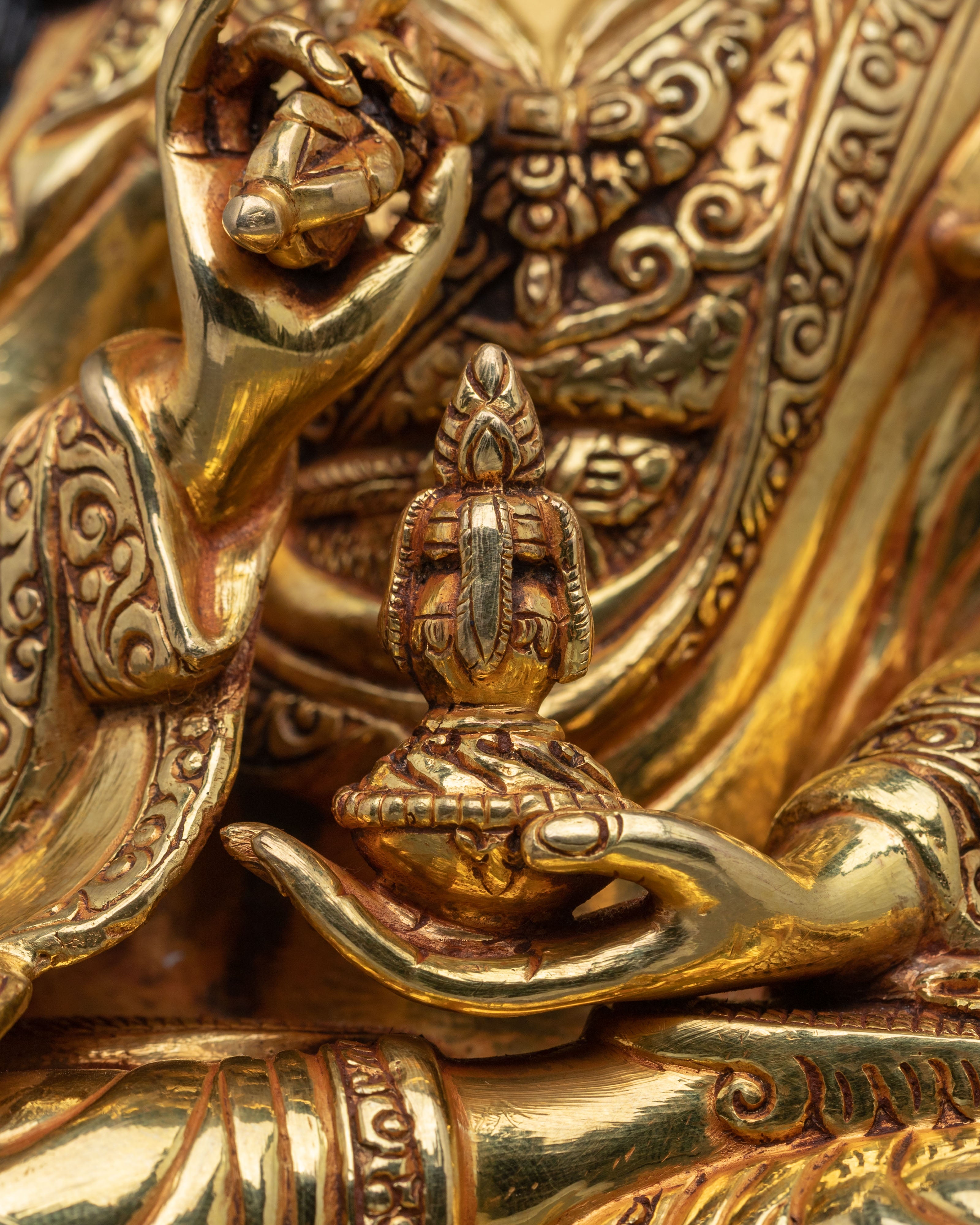 Tibetan Guru Tsokye Dorje Sacred Figurine |  Himalayan Altar Decor