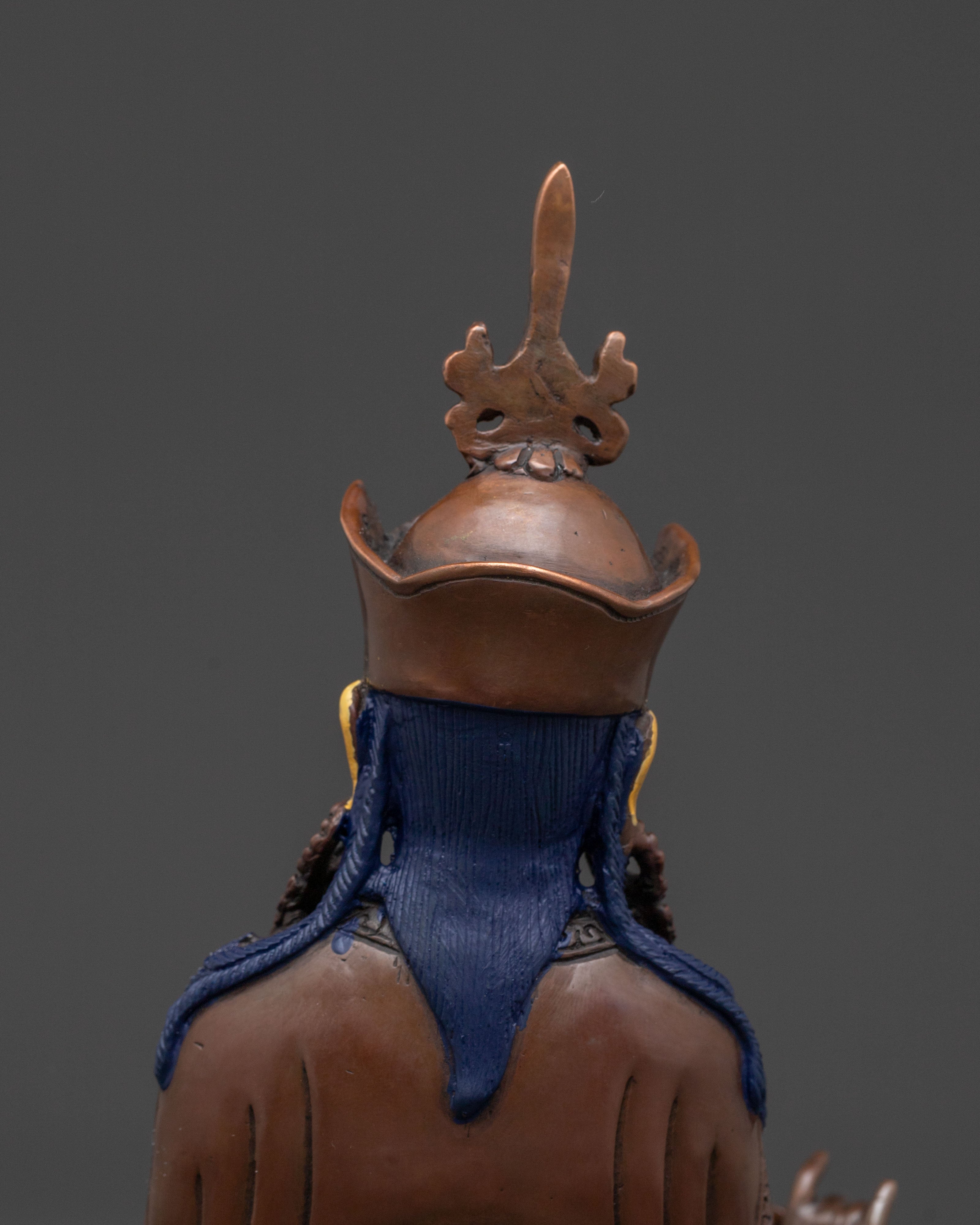 Teacher of the Dharma Guru Rinpoche Statue – Hand-Gilded Copper