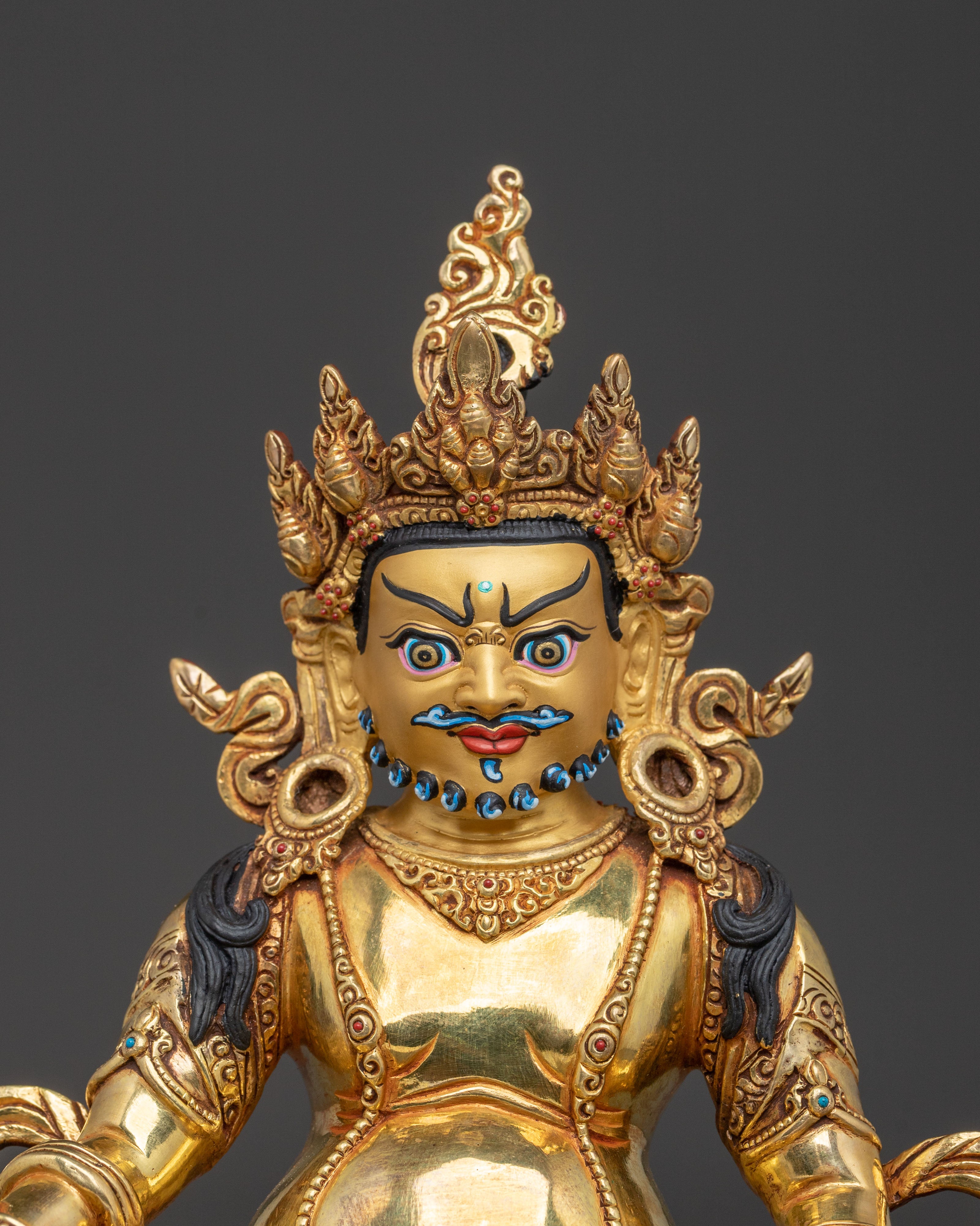 Handcrafted Dzambhala Statue | Golden Figurine