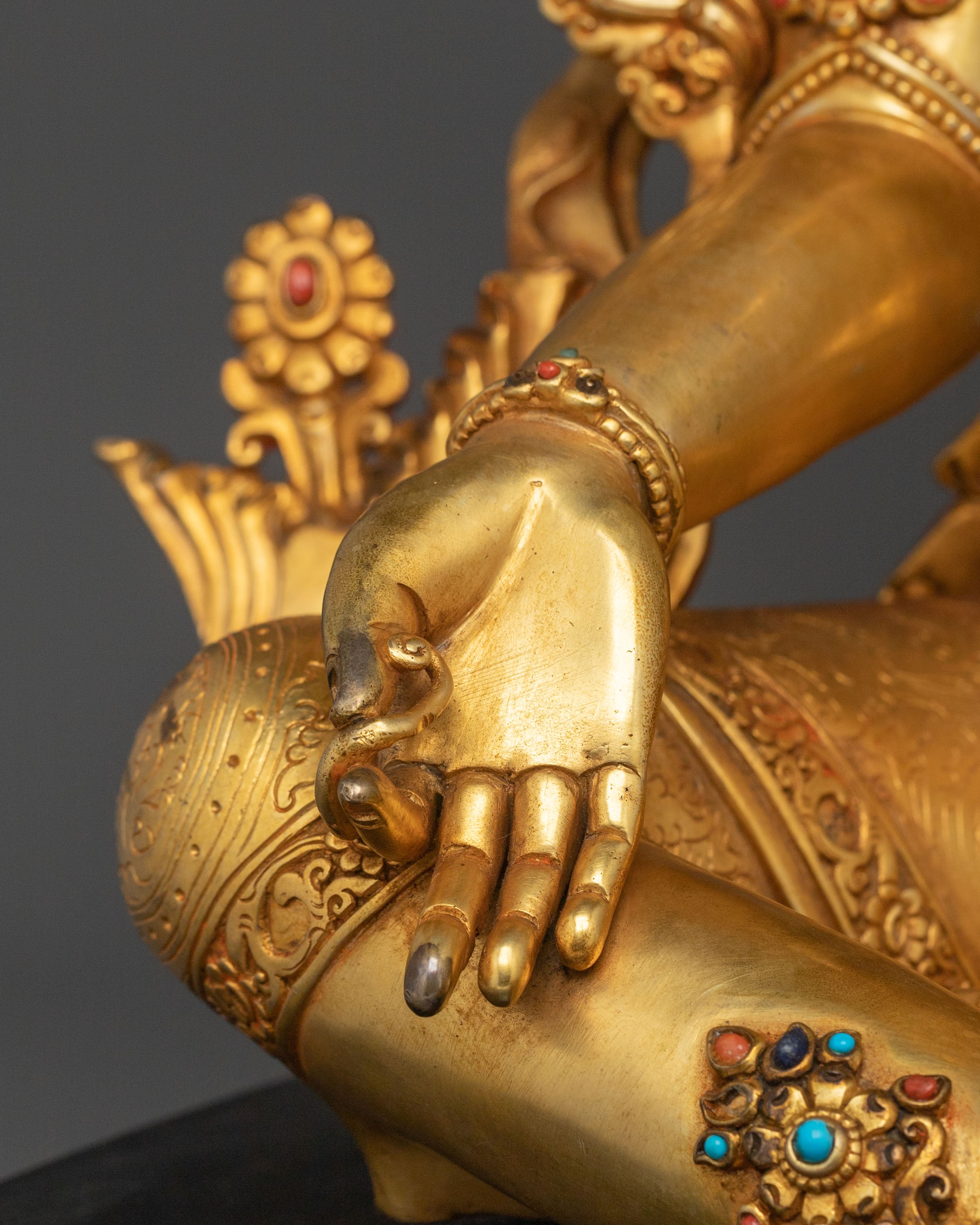 Green Tara Sacred Statue | Tibetan Goddess