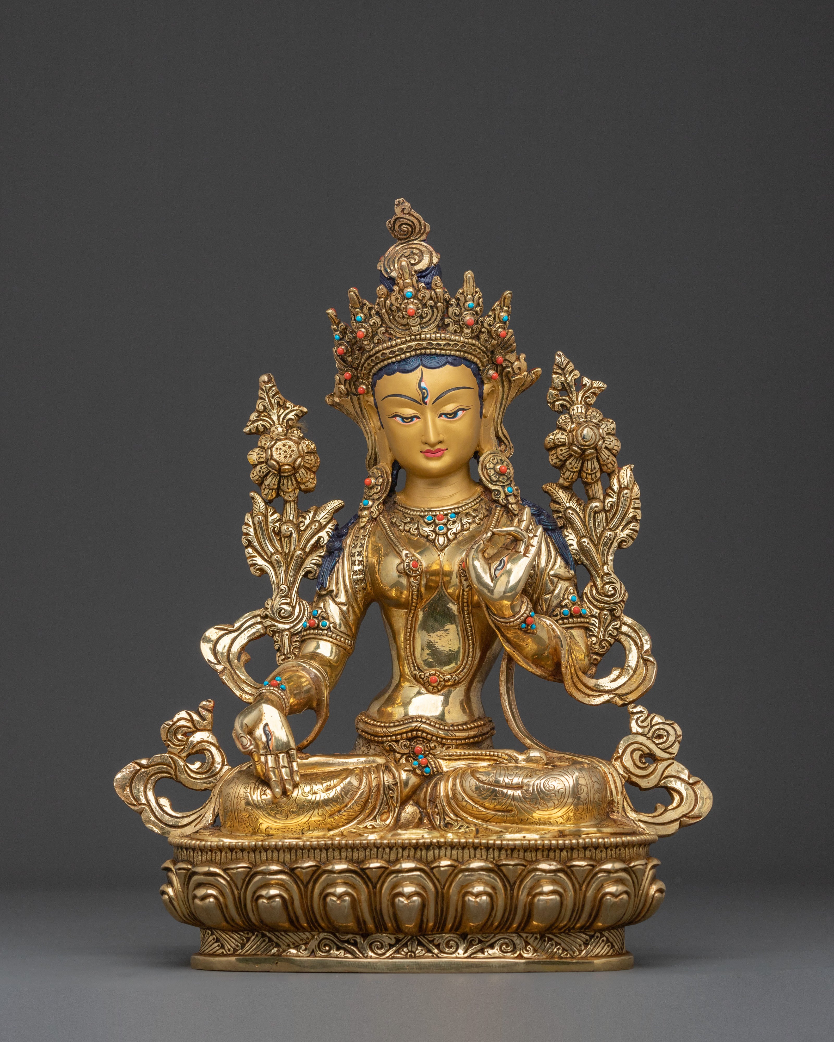 White Tara Spiritual Blessing Statue | Goddess of Long Life