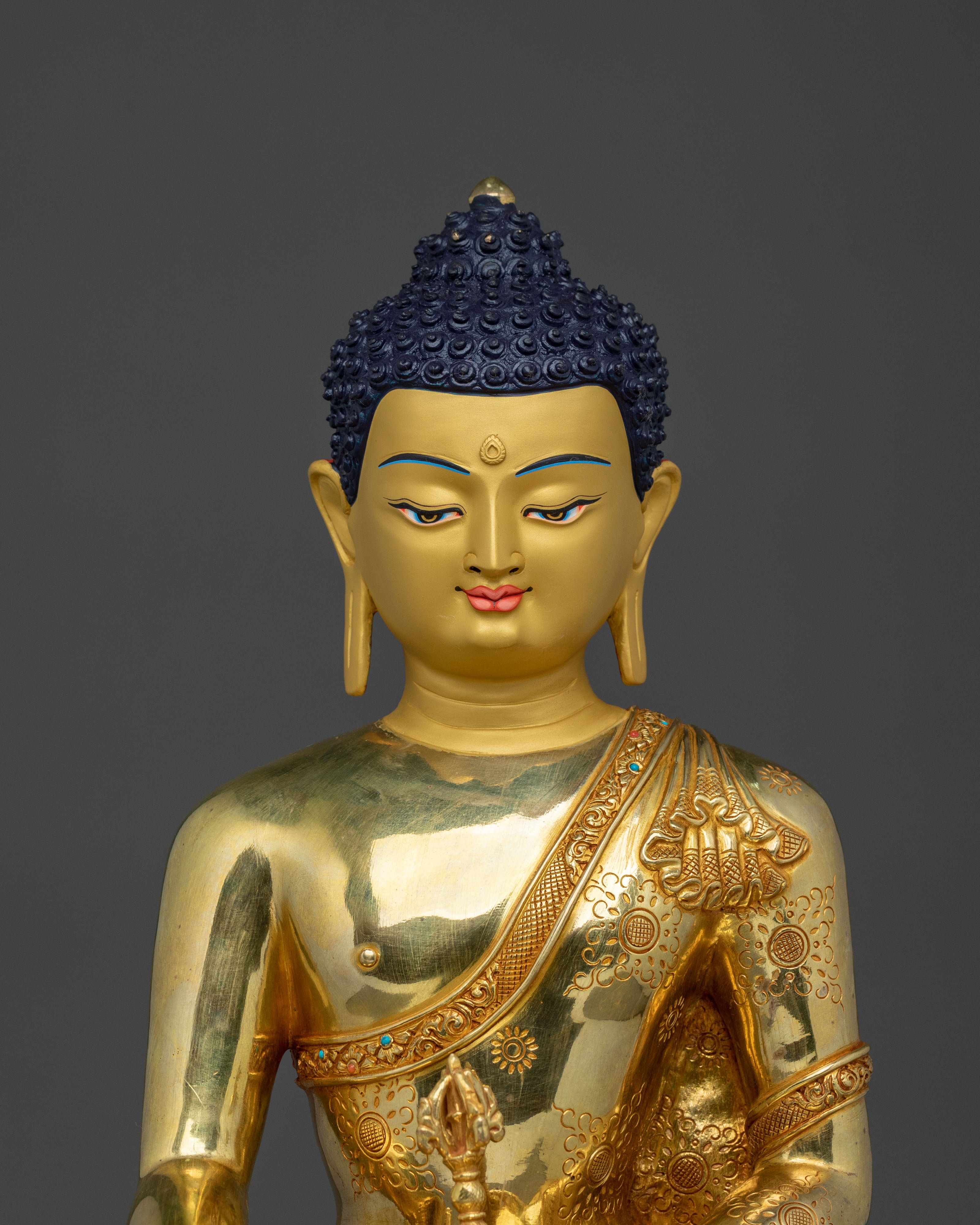 24K Gold Gilded handmade mitrugpa sacred statue