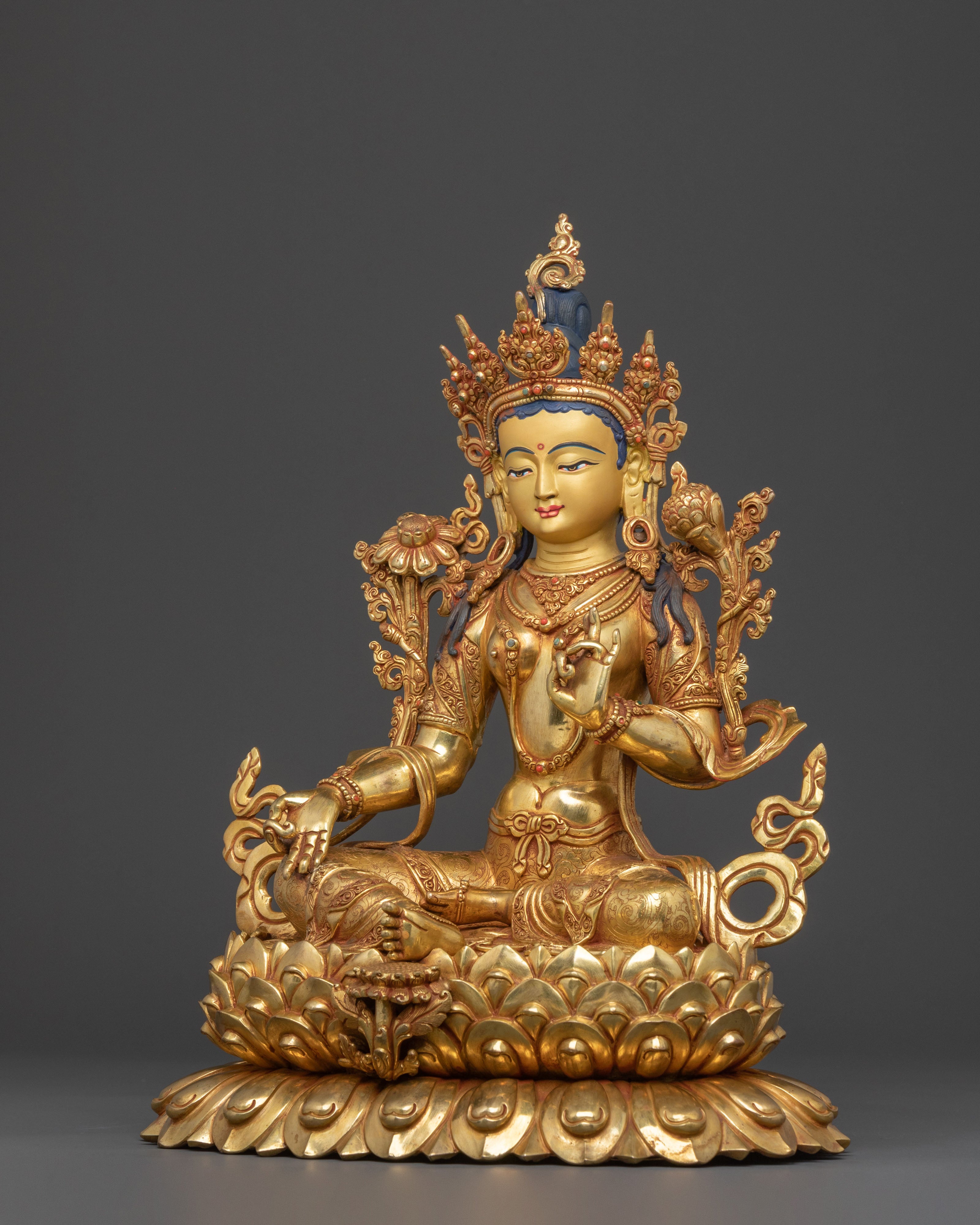 Green Tara Spiritual Statue | Goddess of Mercy
