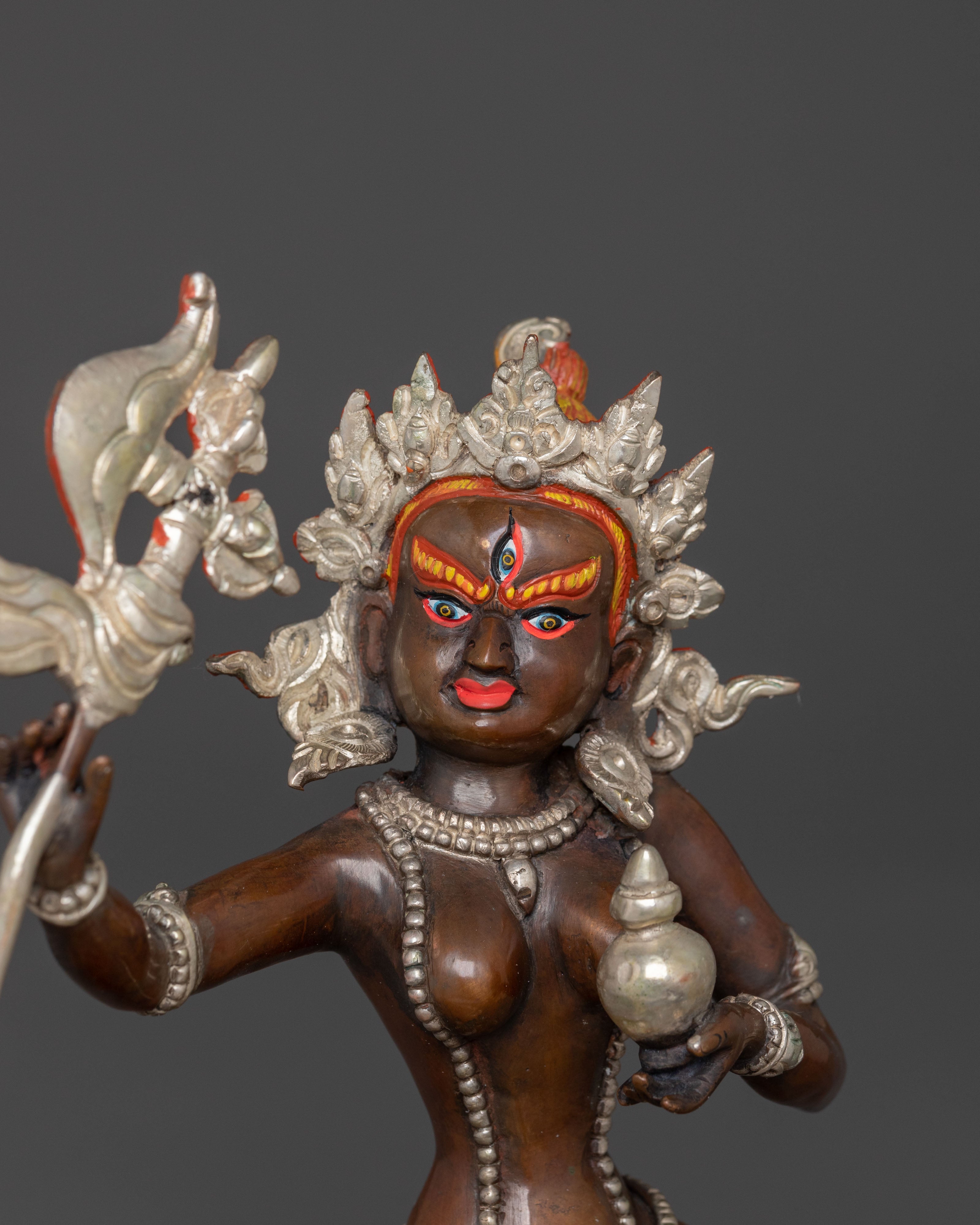 Black Dzambhala Copper Statue: Eliminate Poverty