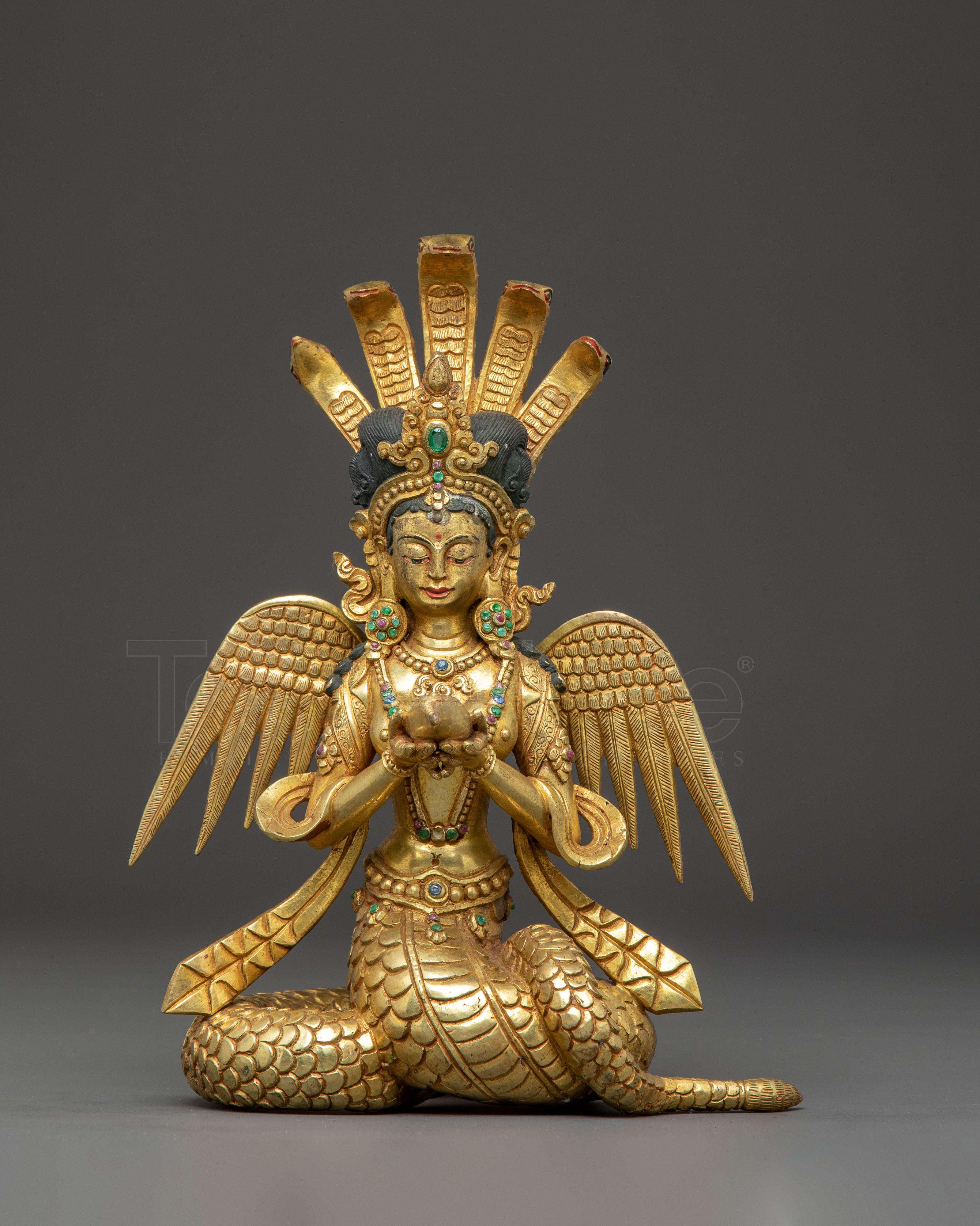 Handmade Nagkanya Copper Statue