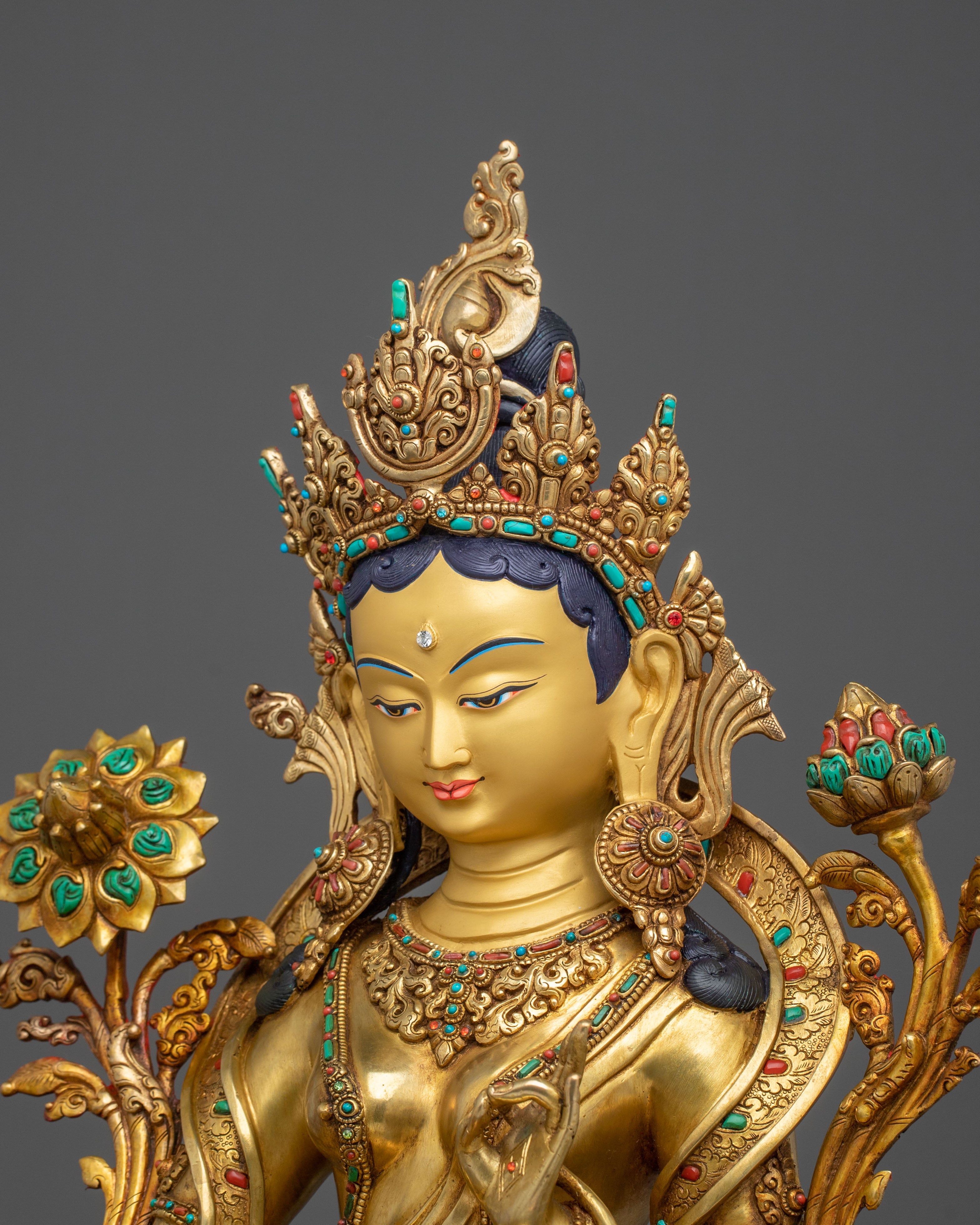 Green Tara Peace and Liberation Statue | Goddess of Compassionate Action