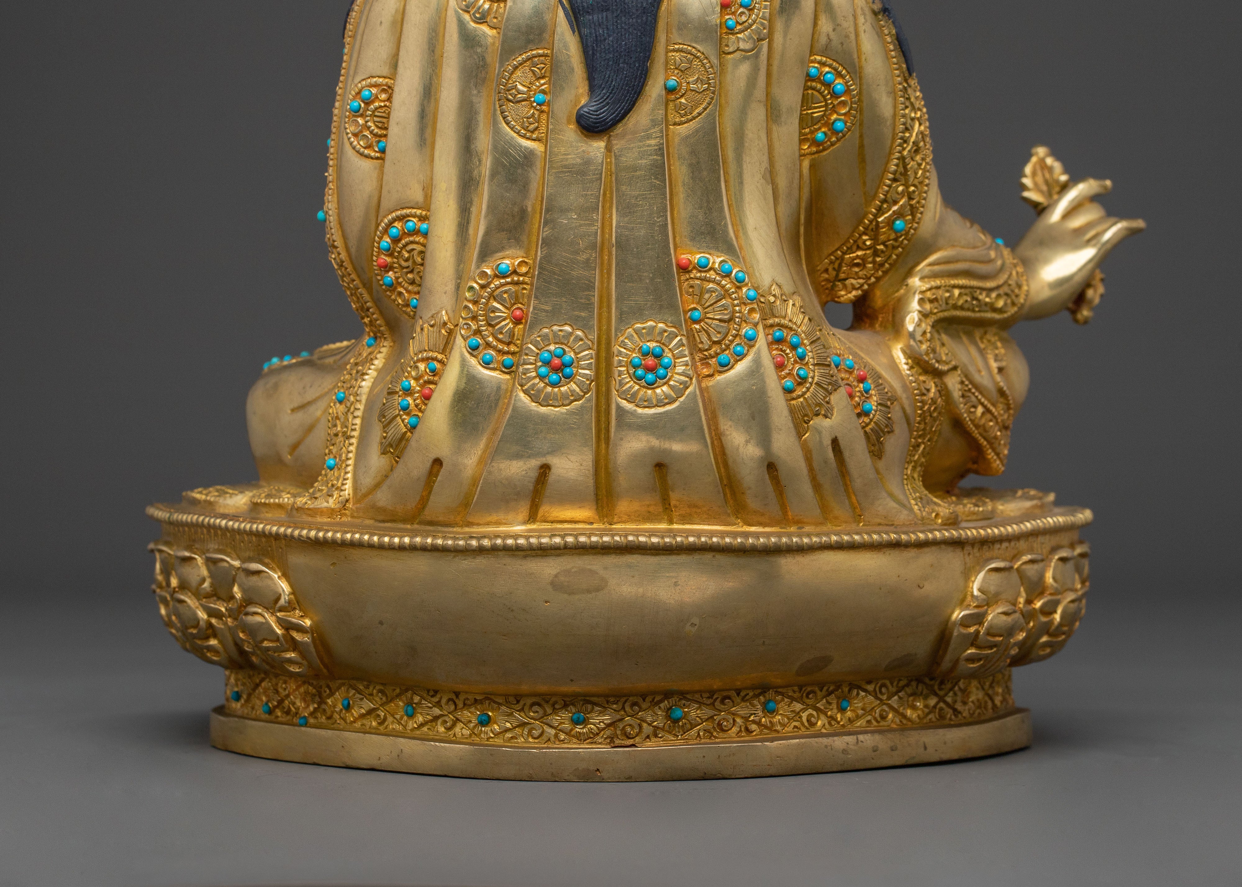 Spiritual Guru Rinpoche Sculpture for Meditation and Altar Spaces