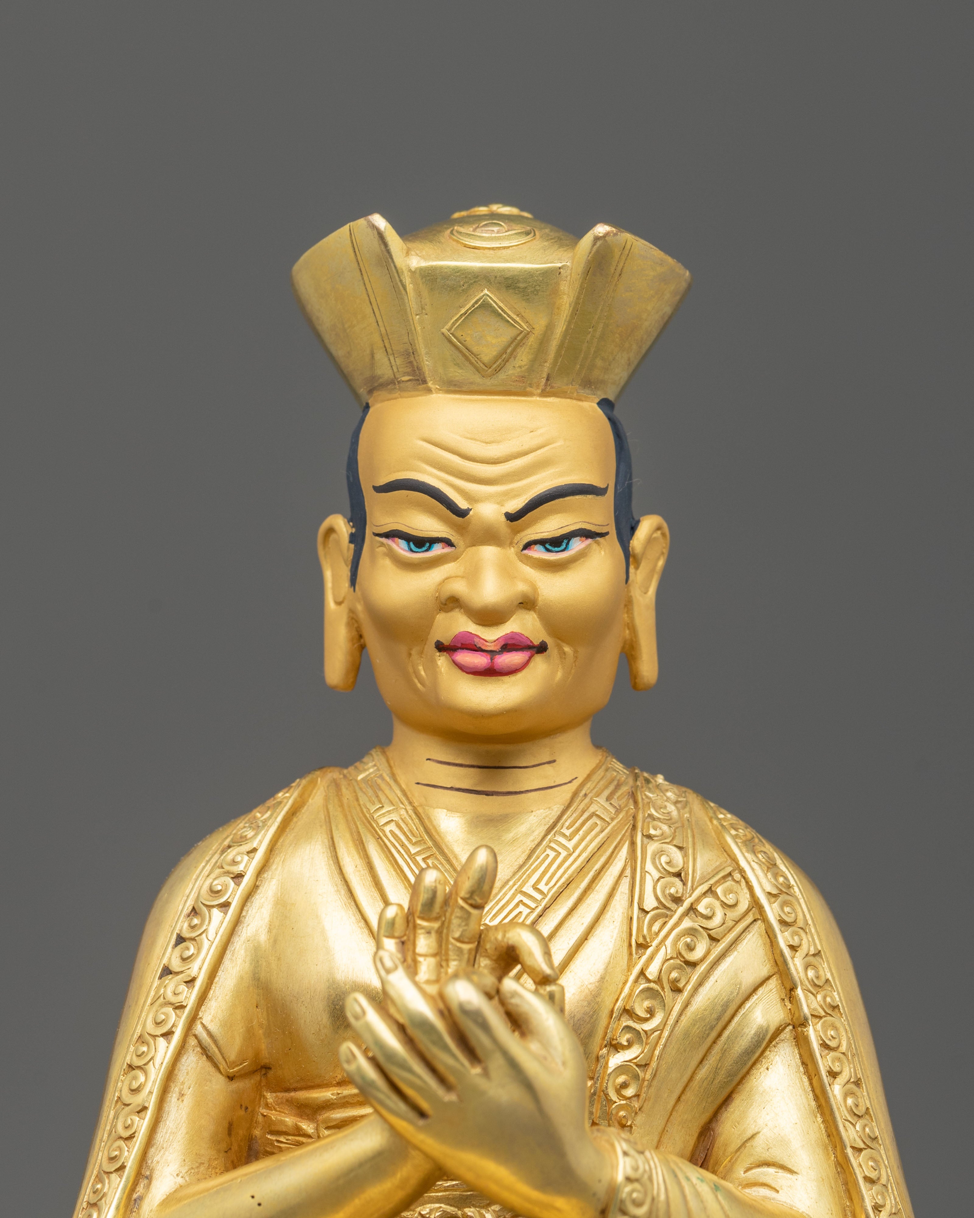 Karmapa Kagyu Tradition Statue | 24K Gold Gilded