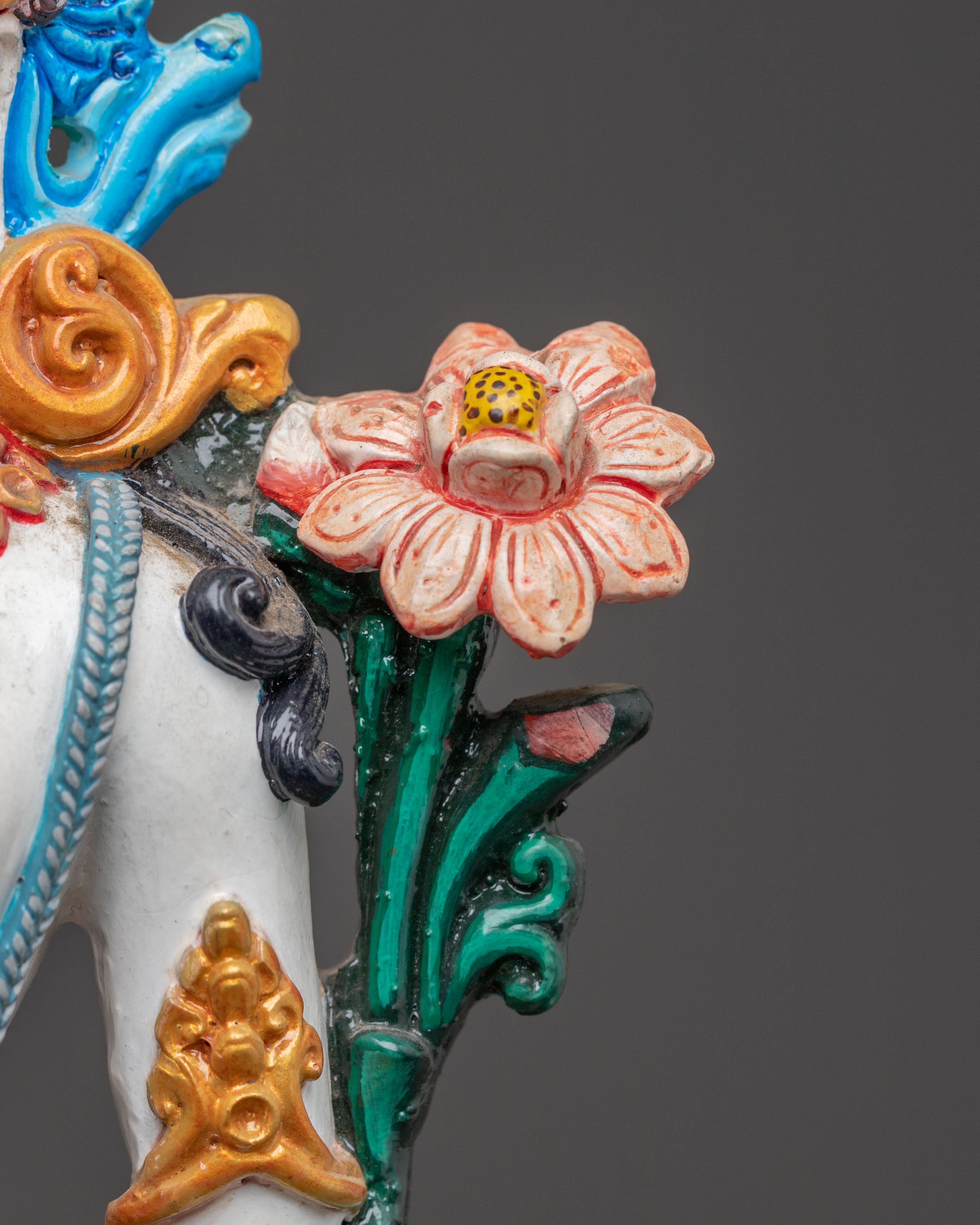 Handcrafted Lokeshwor Copper Body Statue | Spiritual Decor Figurine