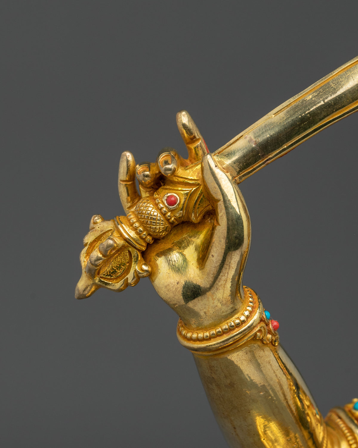 Manjushri Sacred Copper Sculpture | Bodhisattva of Wisdom