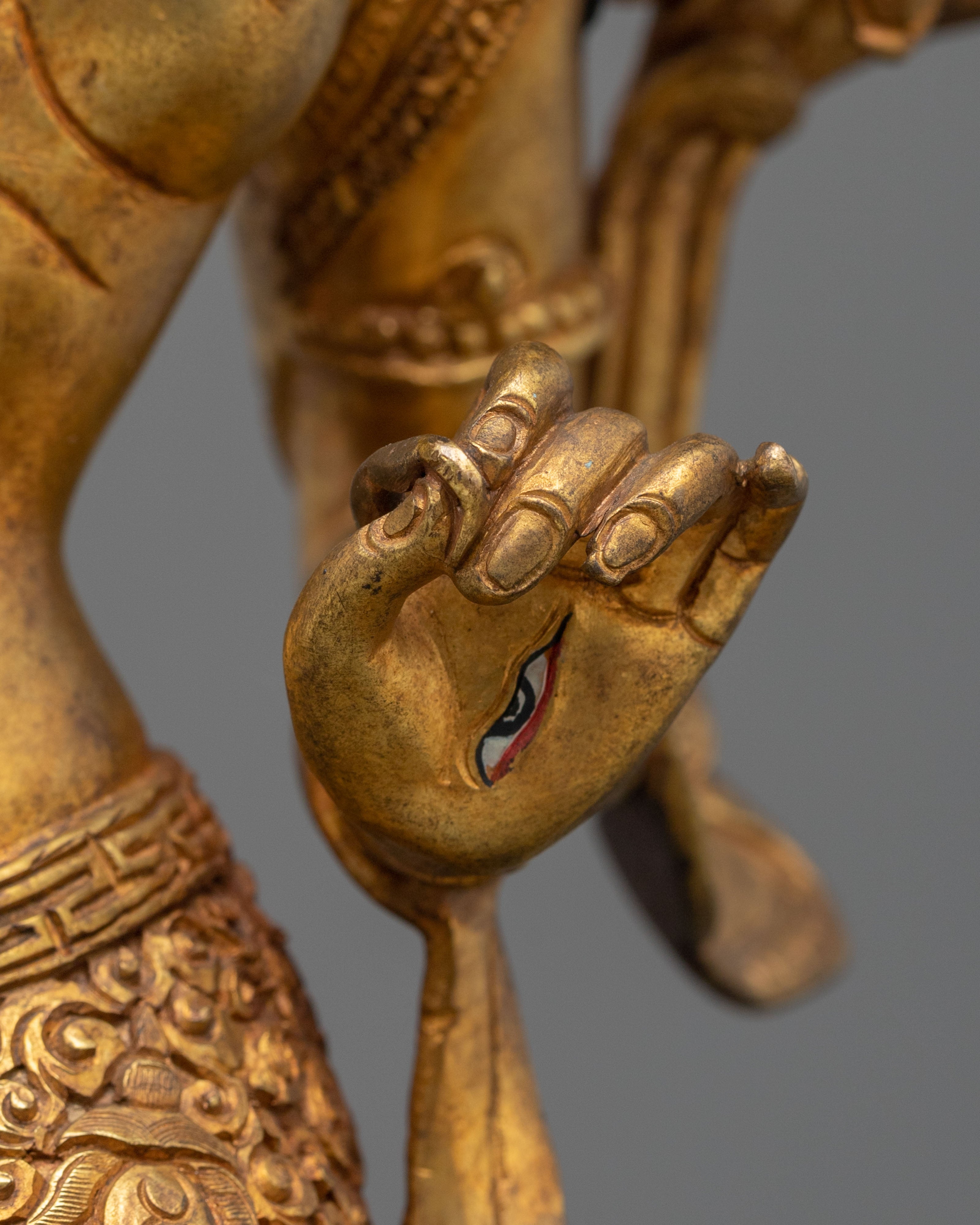 Radiant Handmade Standing Tara Sacred Sculpture