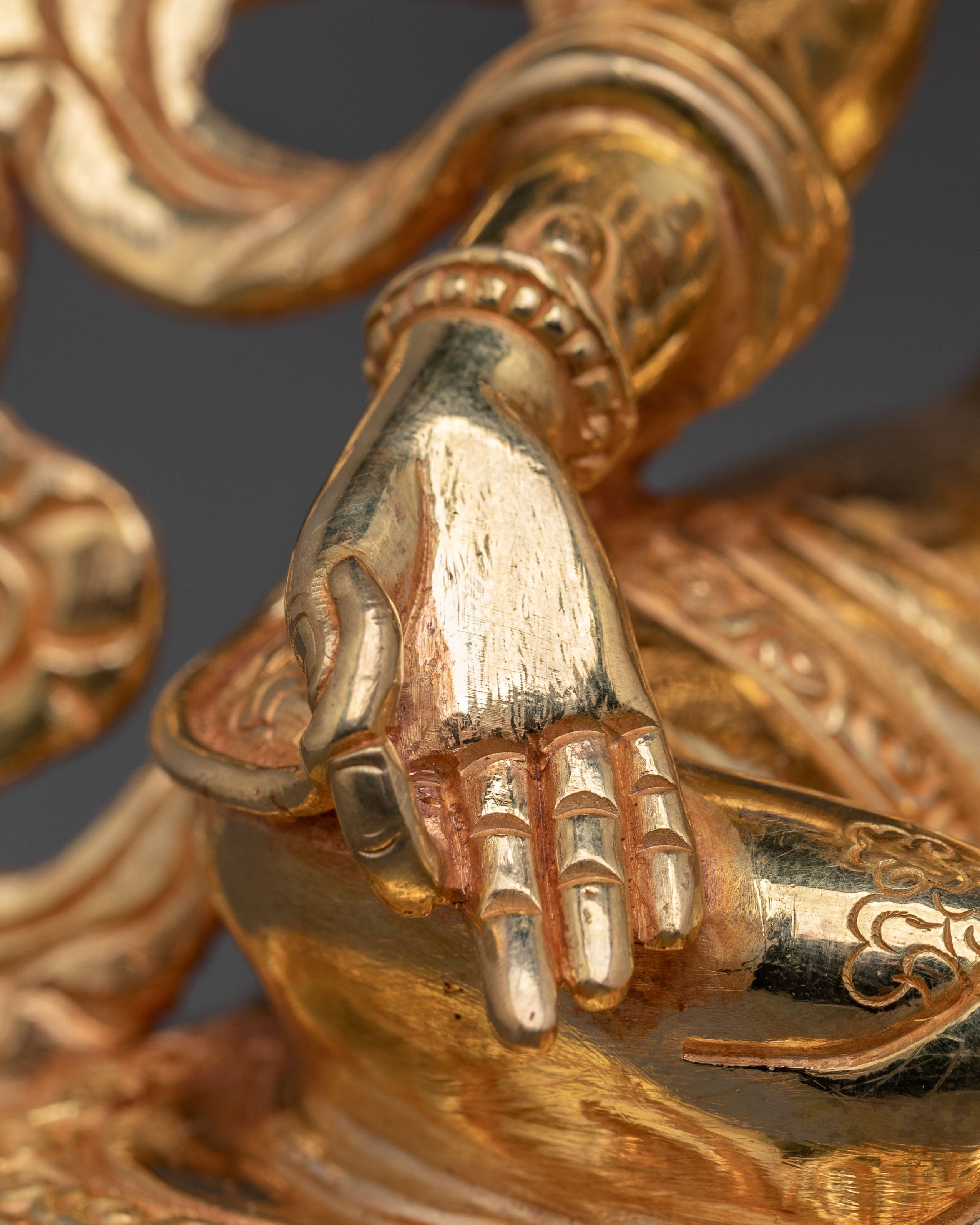 Handcrafted Green Tara Carved Statue | Spiritual Icon