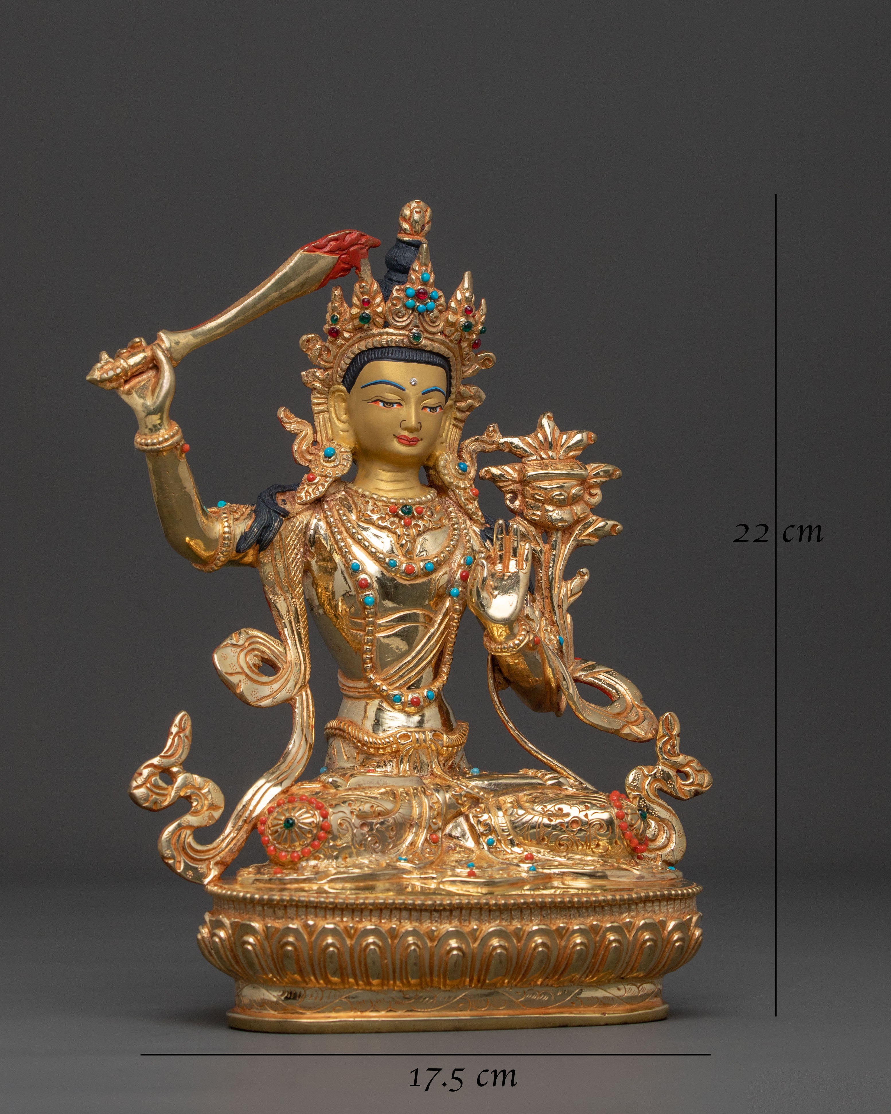 Traditional Manjushri Bodhisattva Statue | Home Decor