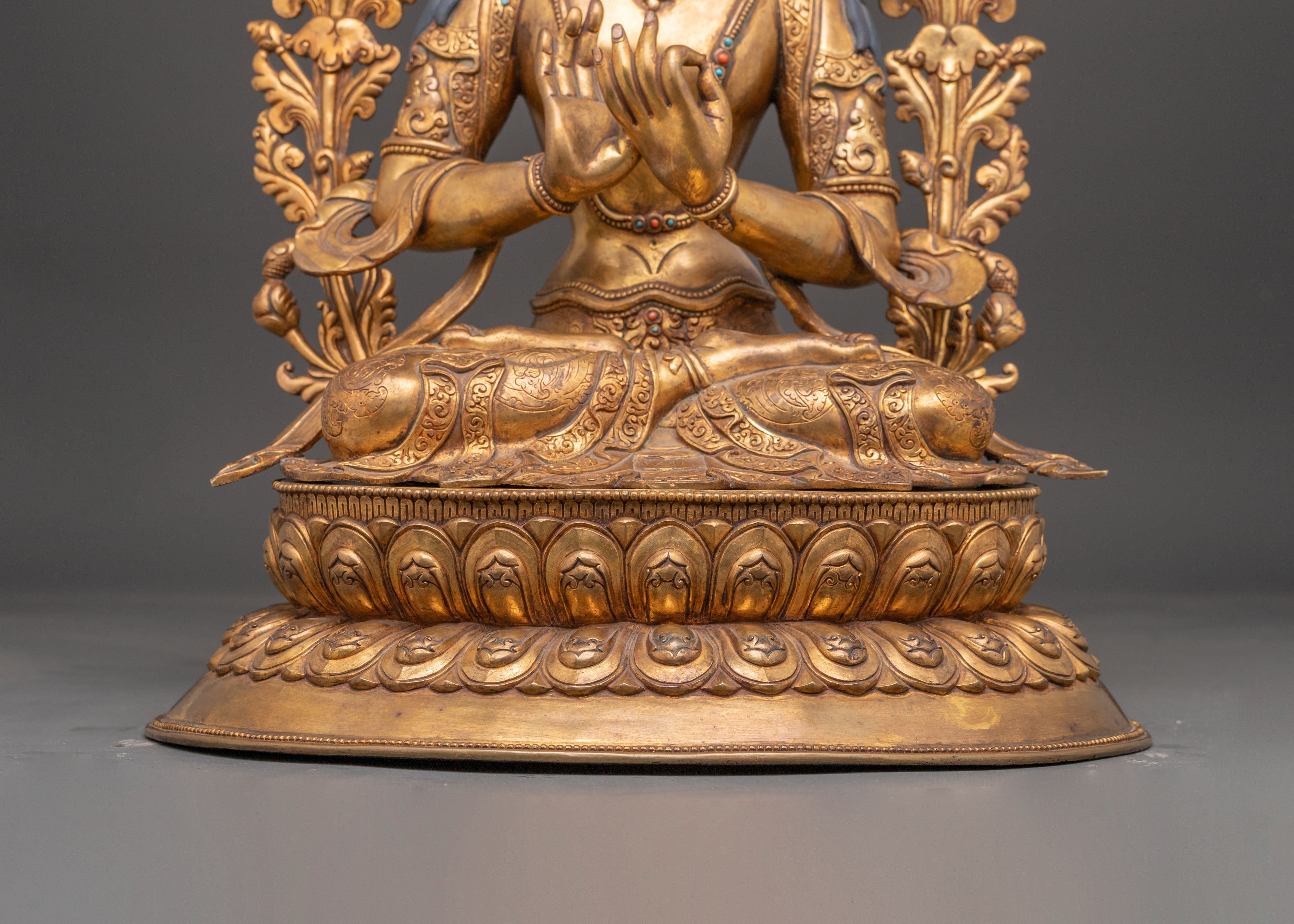 Statue of Maitreya Buddha of the Future | Traditional Himalayan Art