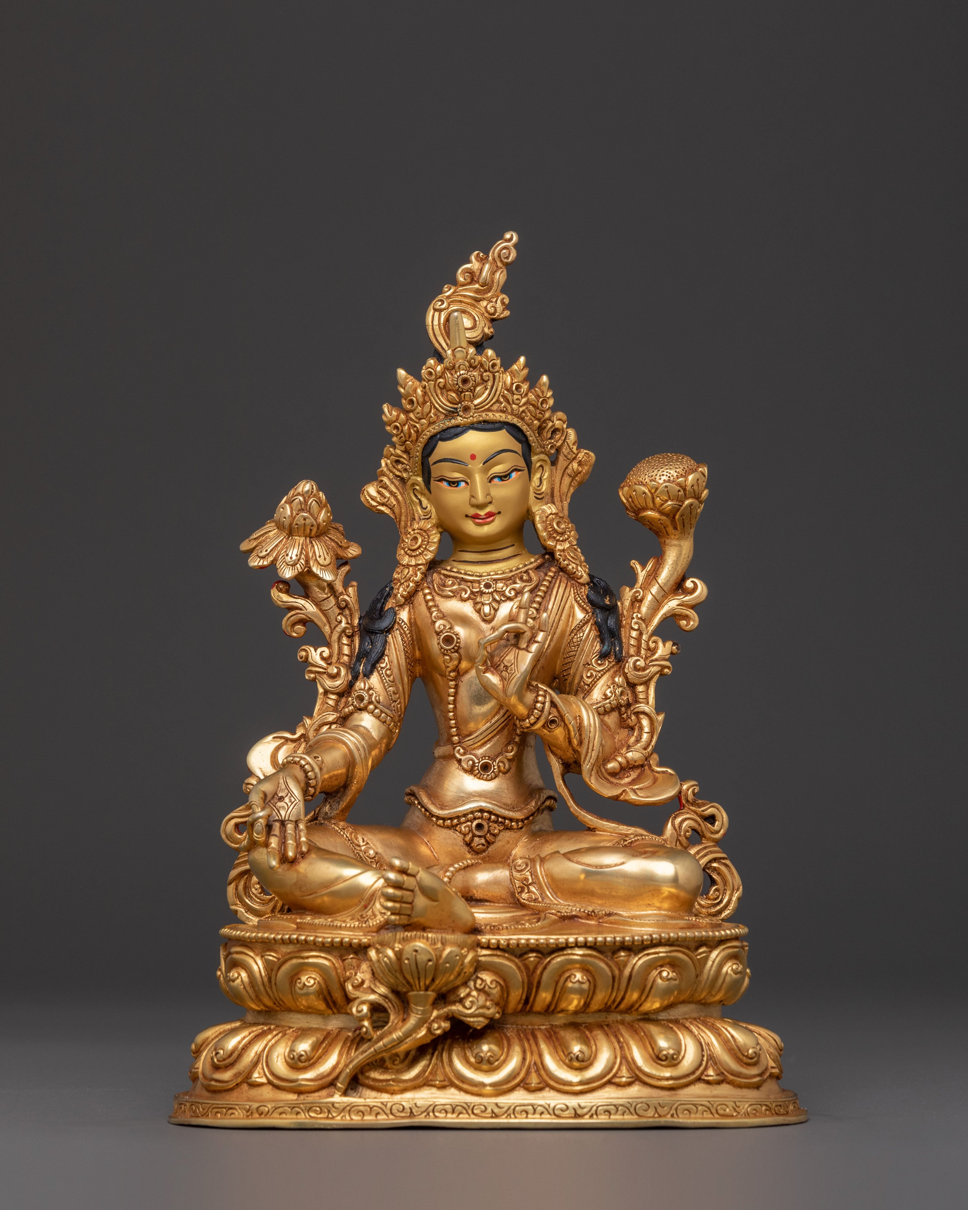 Green Tara Blessing Statue | Compassion & Protection