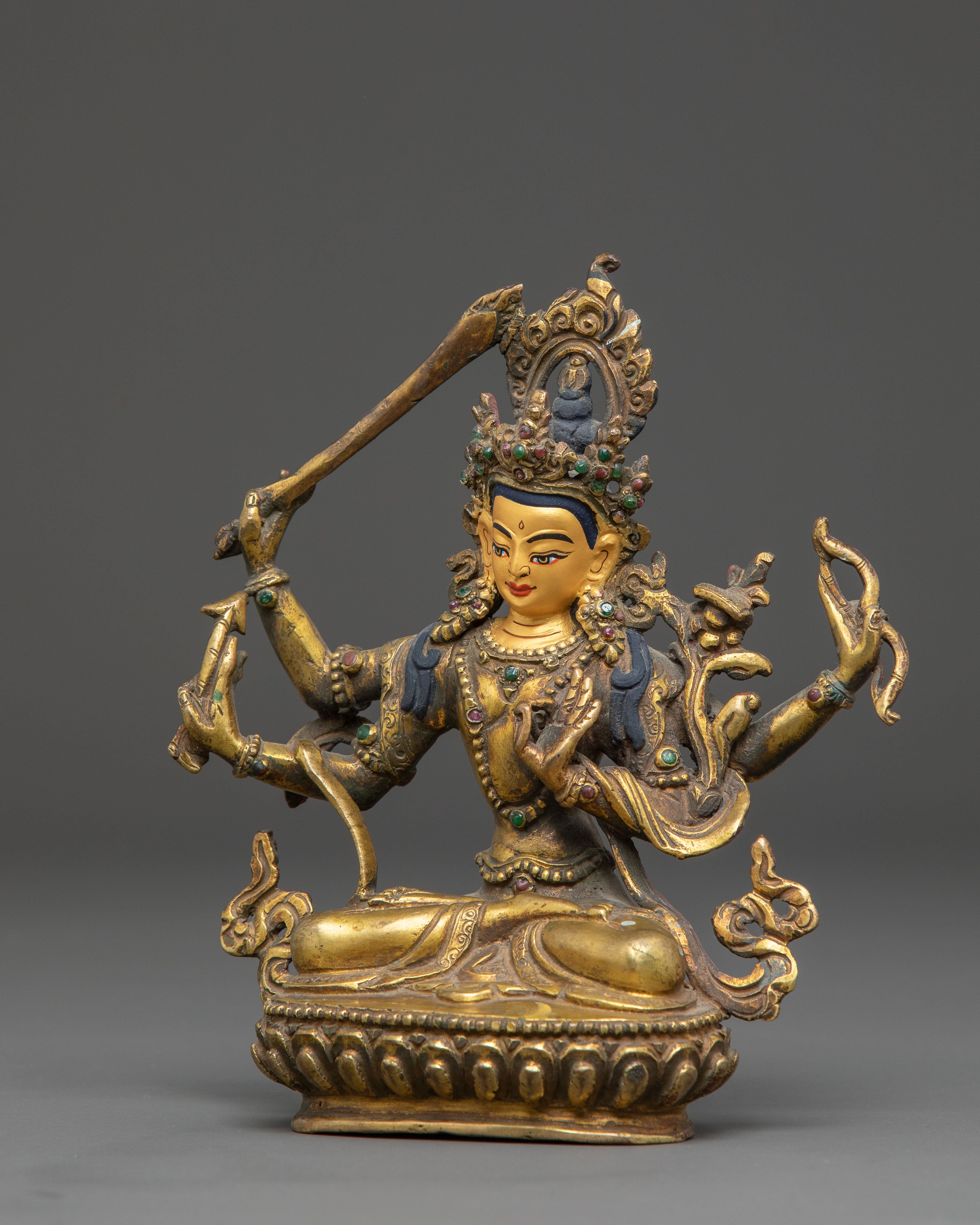 Handmade Maha Manjushri Statue of Wisdom