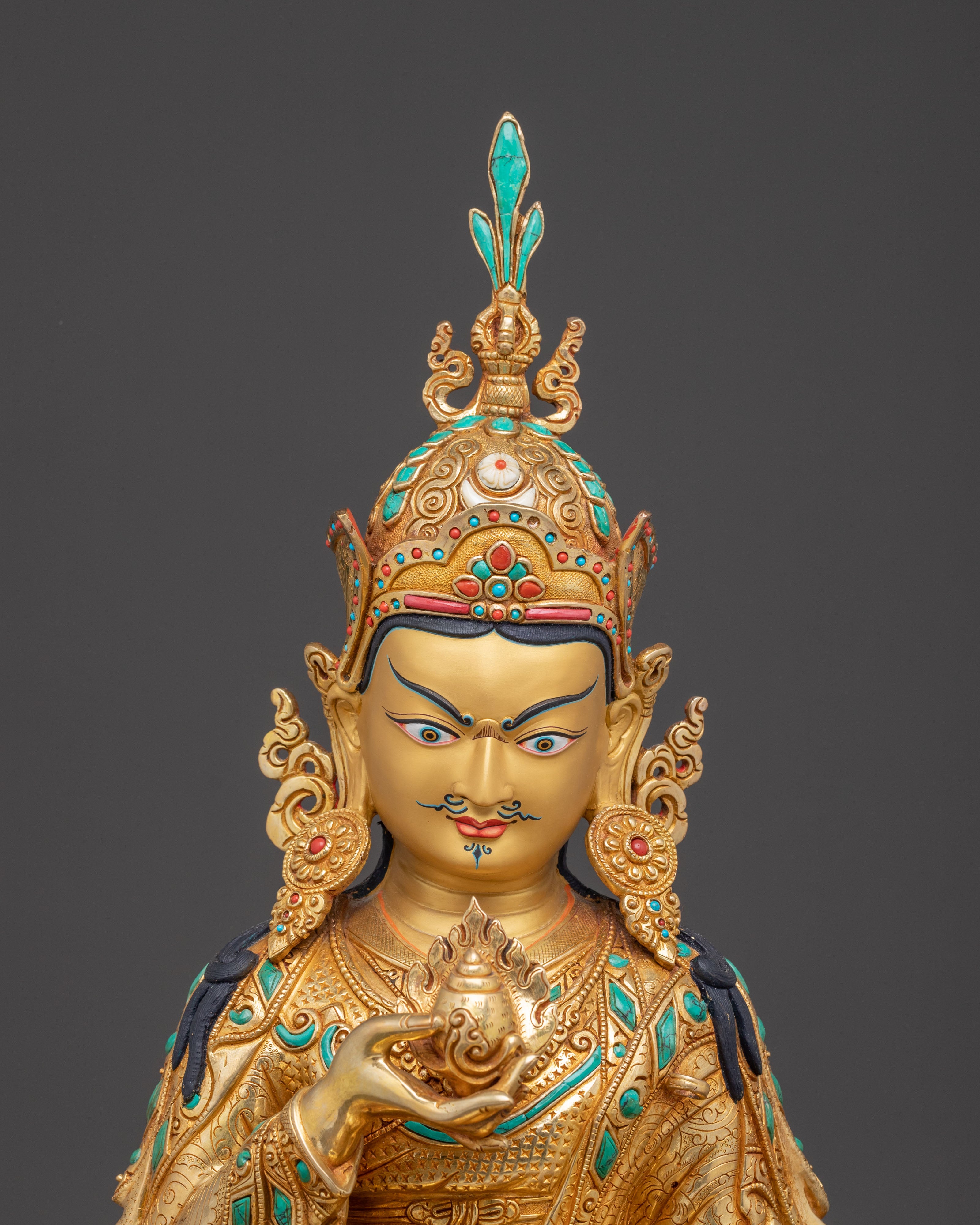 Guru Orgyen Norlha Tibetan Prosperity Statue