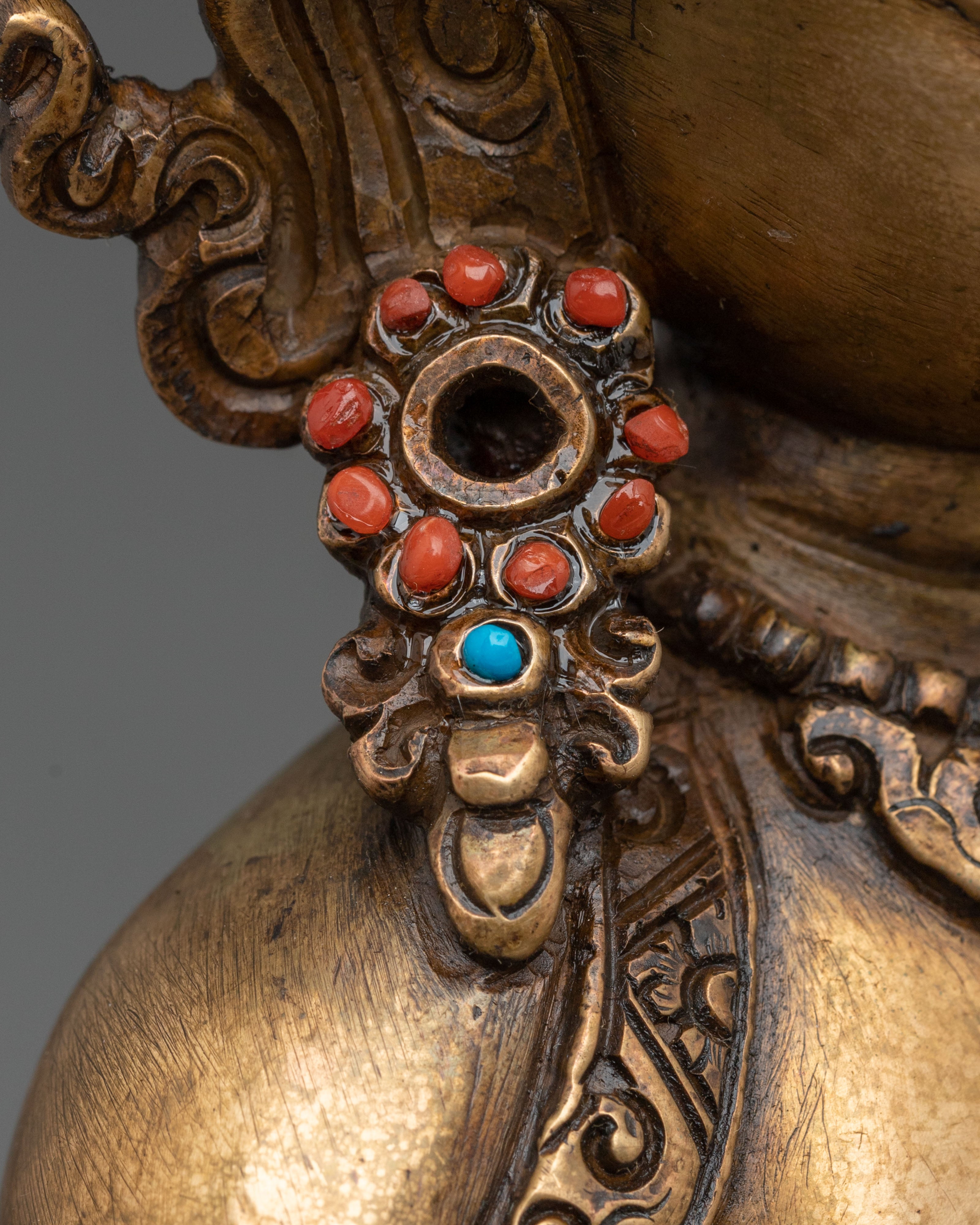 Crown Shakyamuni Buddha Altar Decoration Statue | Buddhist Altar Decoration