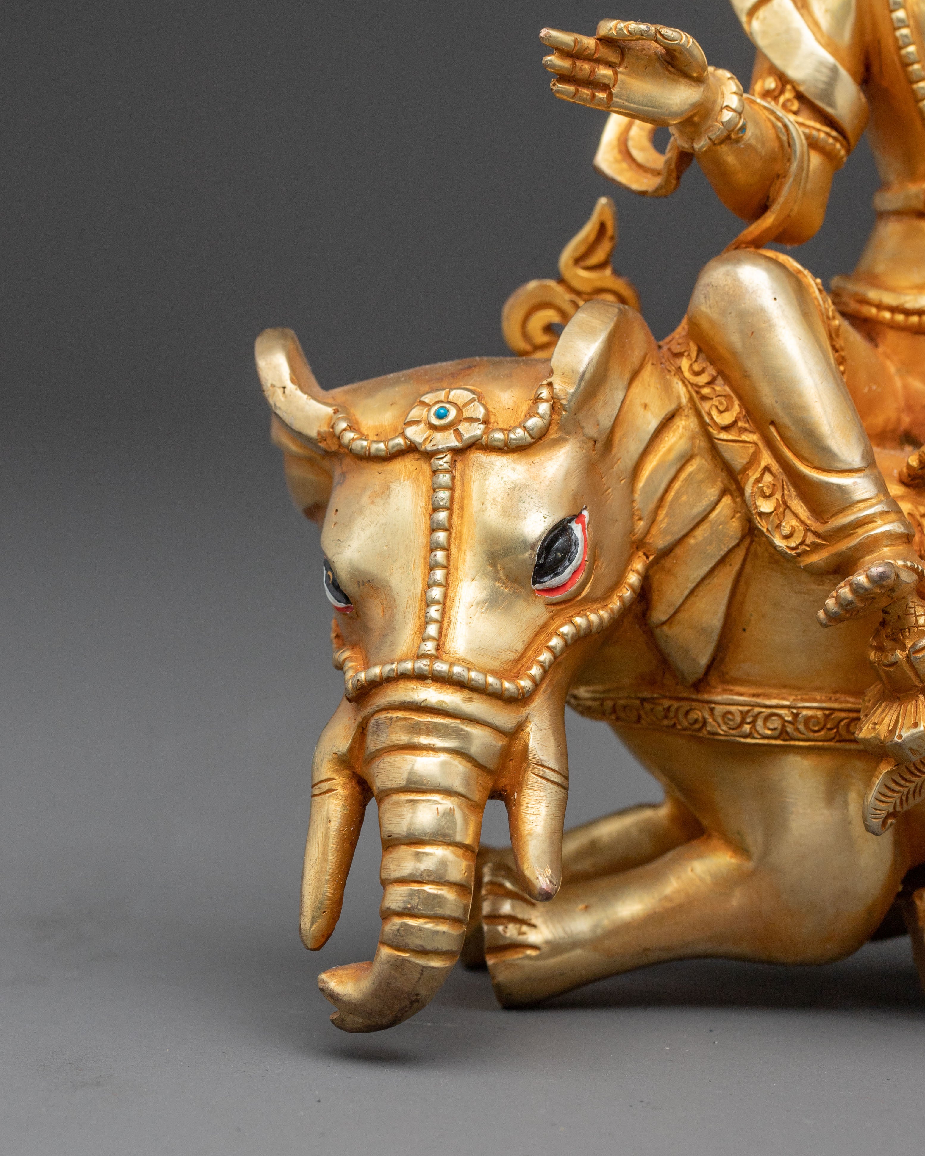 Samantabhadra Gold Electroplated Statue | Universal Virtue