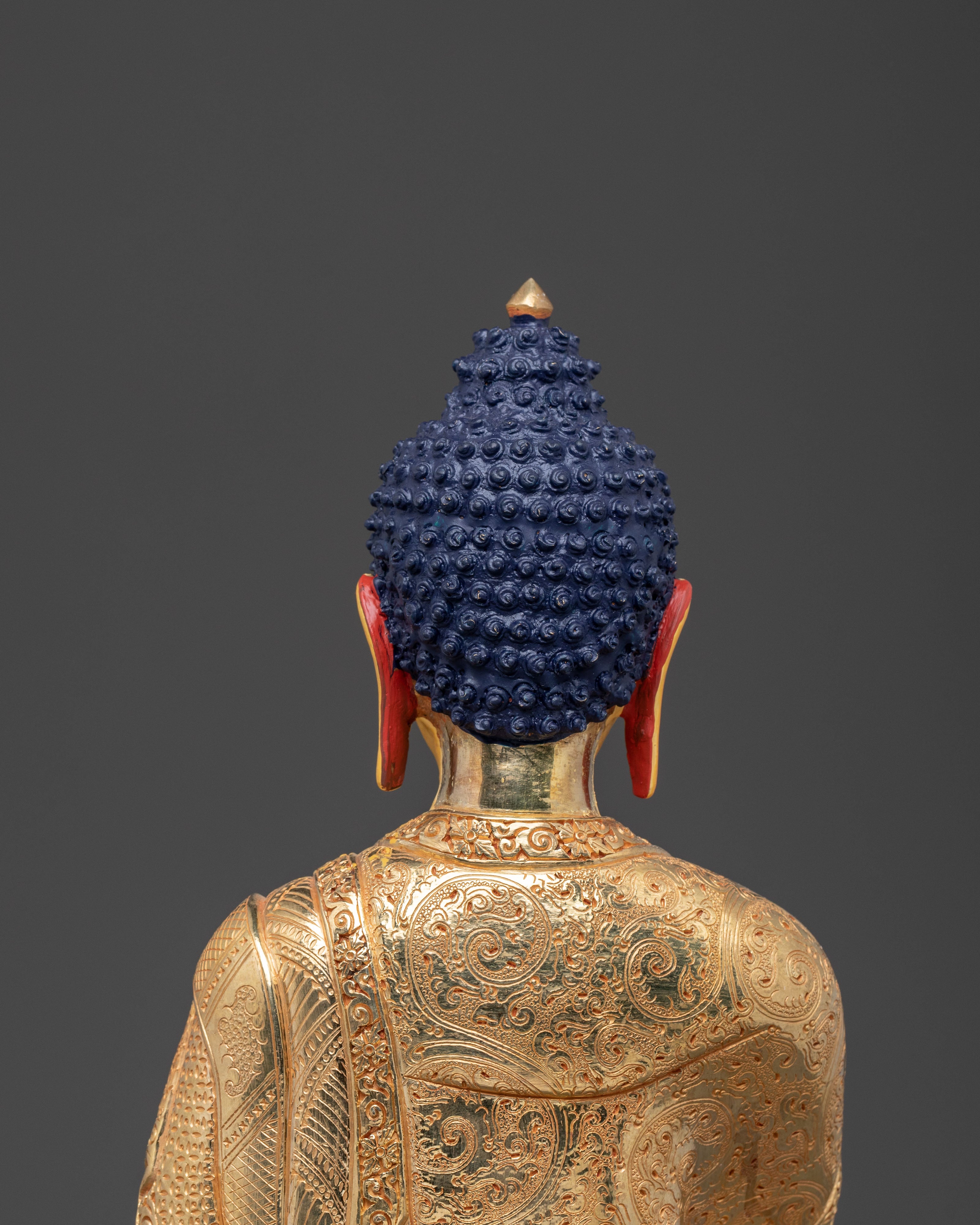 Shakyamuni Buddha Statue | 24K Gold Gilded Serenity