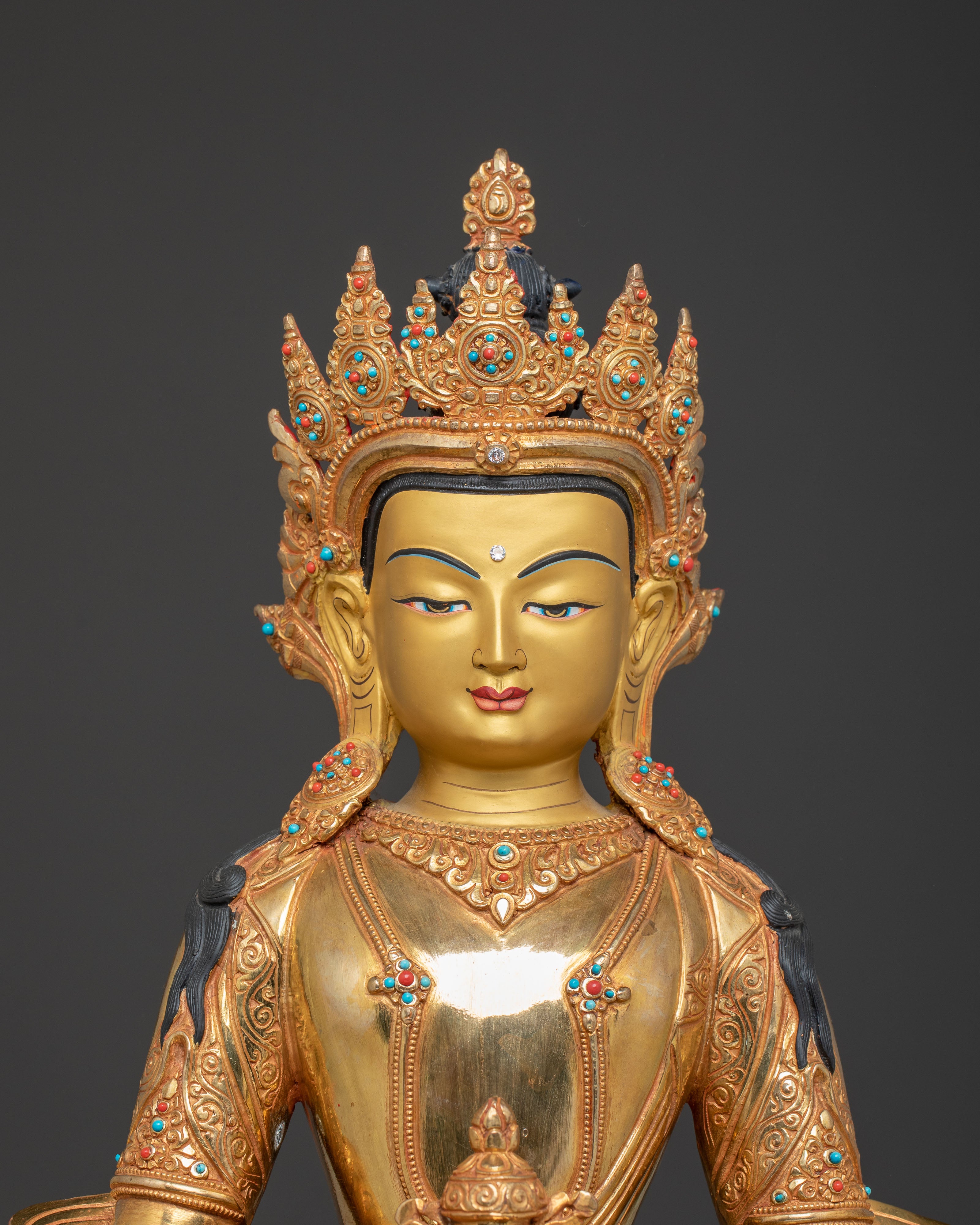 Amitayus Bodhisattva Golden Statue | A Beacon of Infinite Life