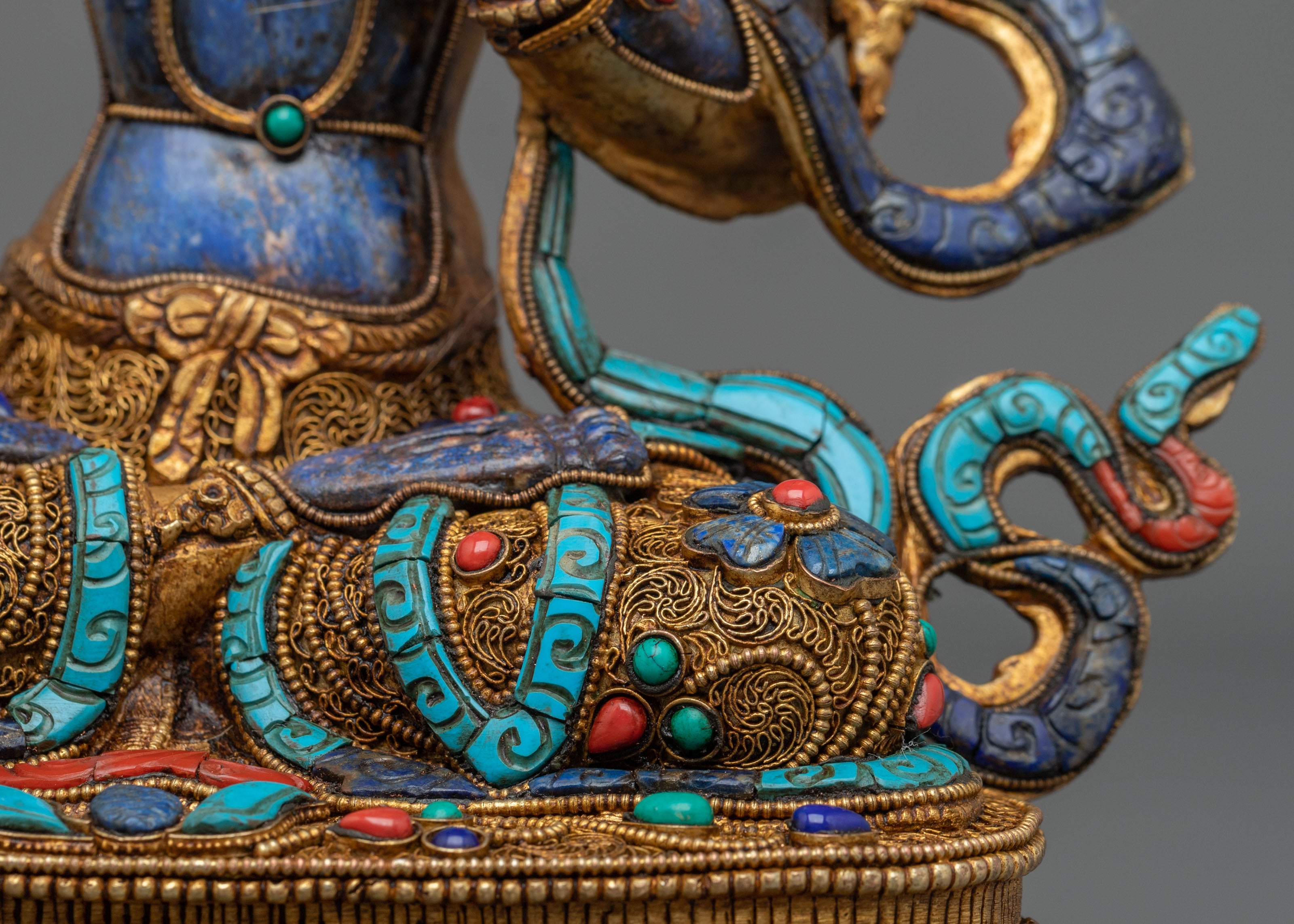 White Tara Gold & Acrylic Painted Statue | Home Decor