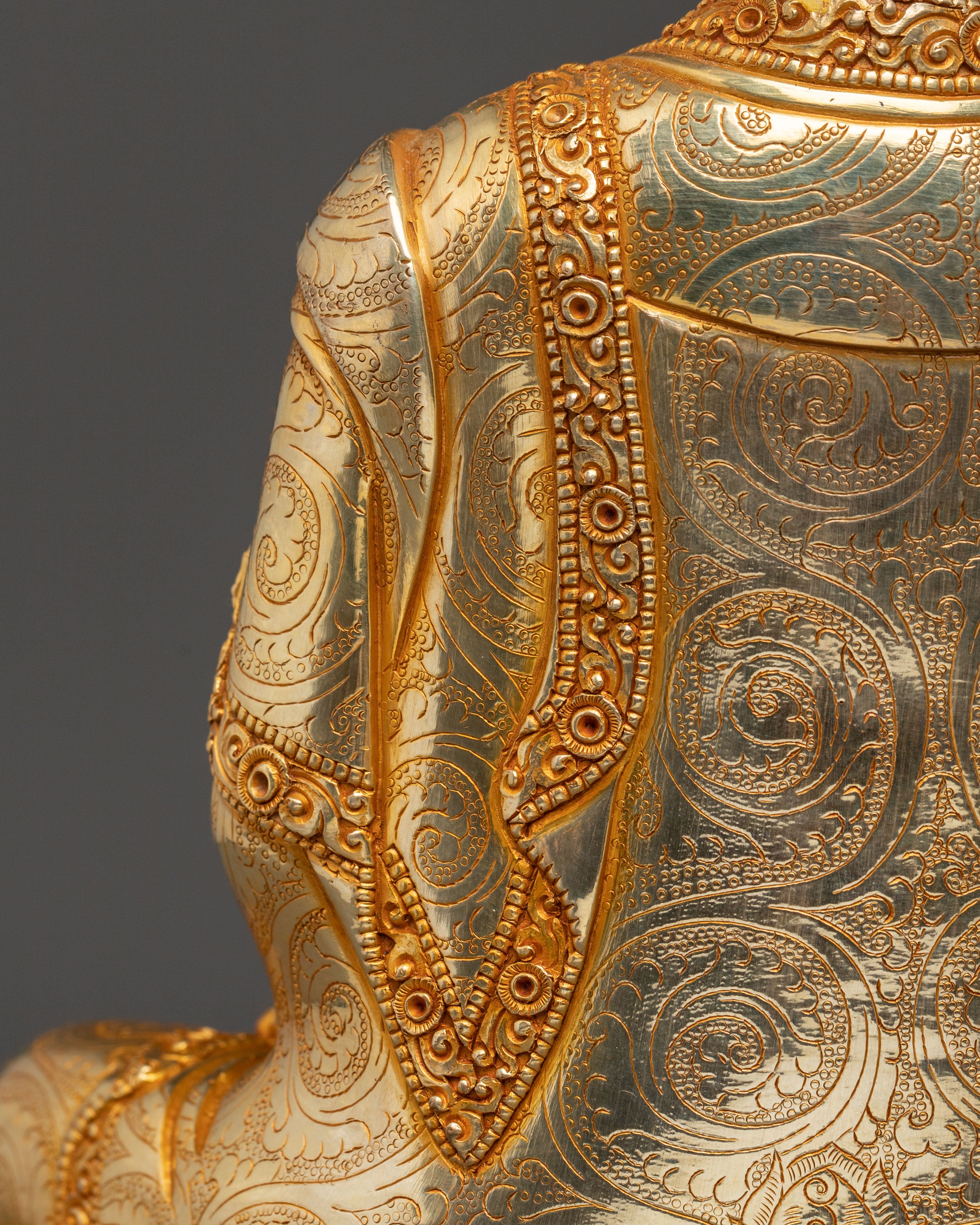 Healing Buddha Medicine Buddha Statue | 24K Gold Gilded Copper