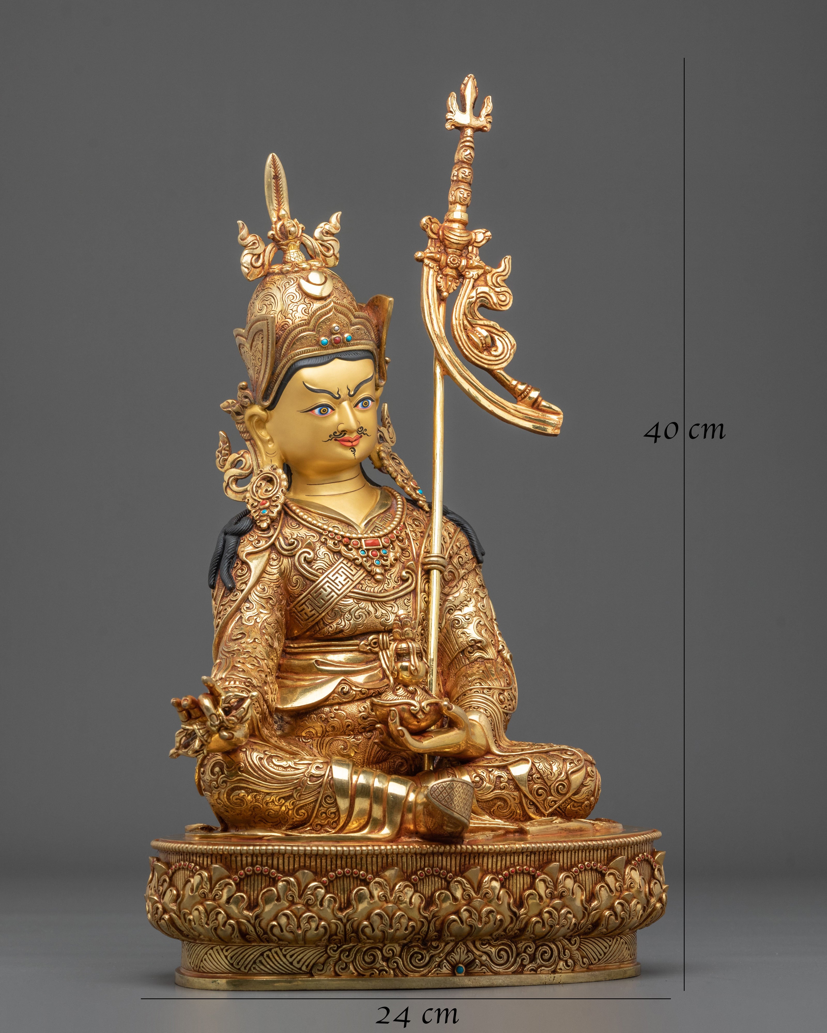 Guru Rinpoche Statue | Radiant Handcrafted Buddhist Figurine