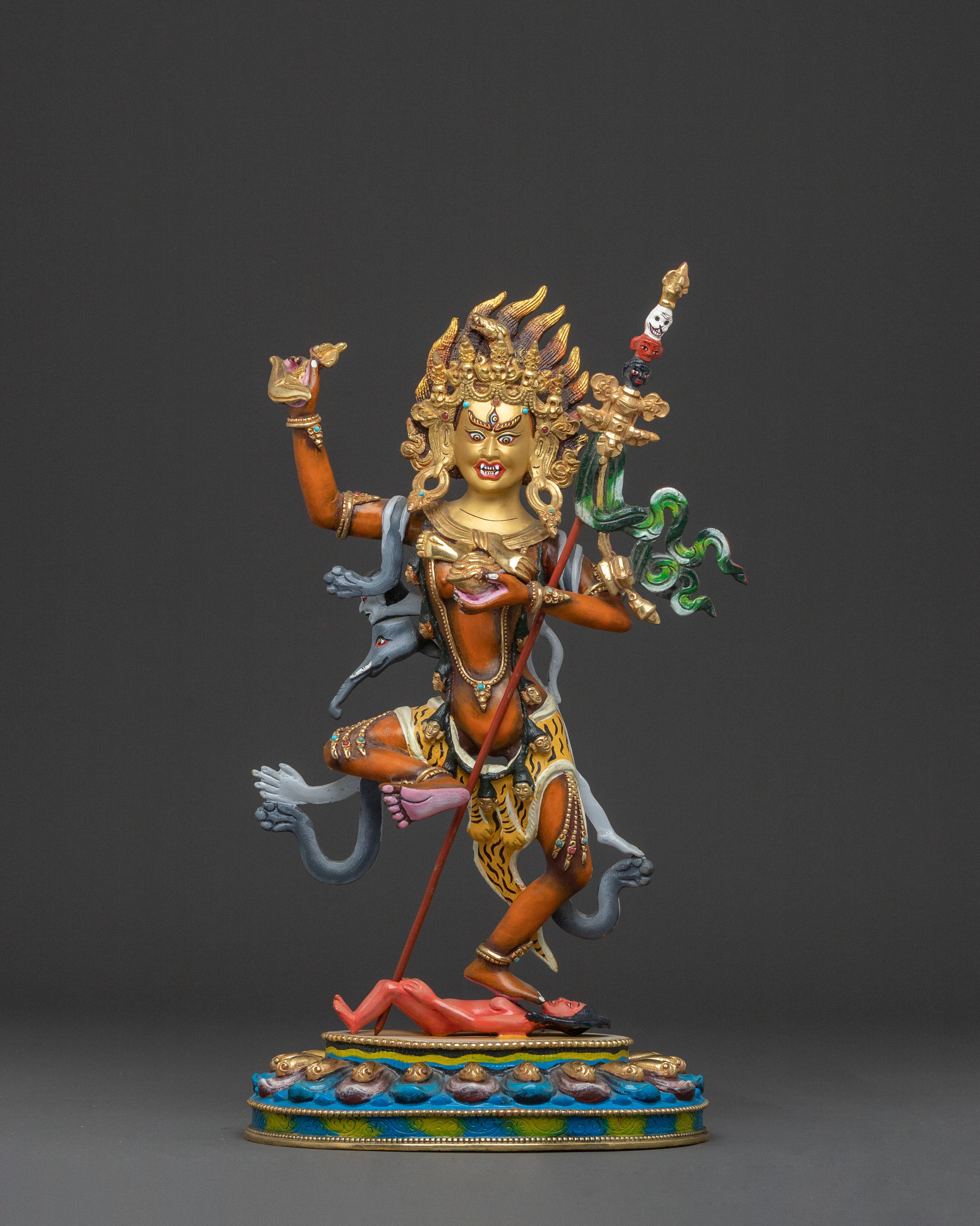 Troma Nagmo Fierce Statue | Black Wrathful Mother