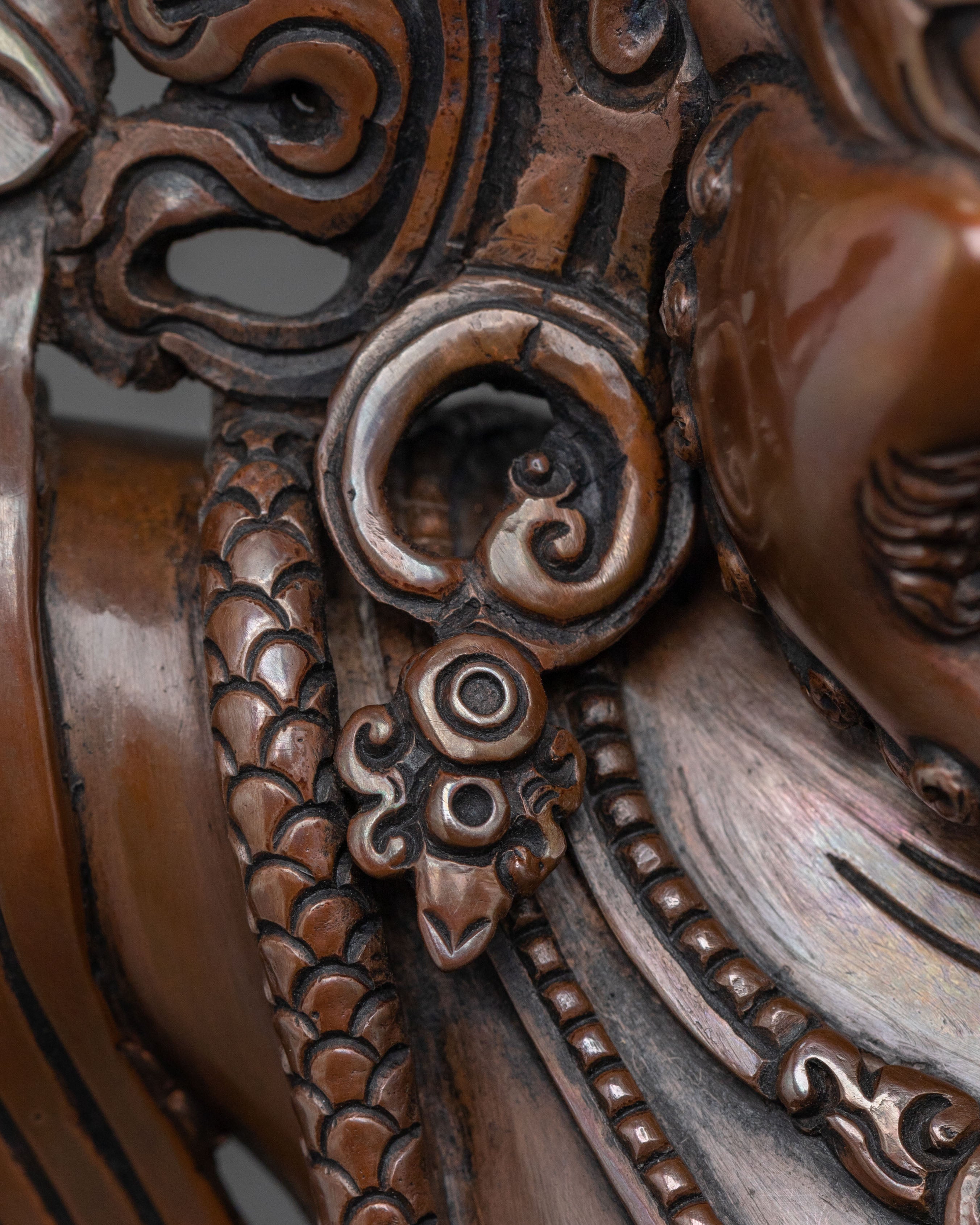 Vajrapani Statue | Oxidized Copper Body