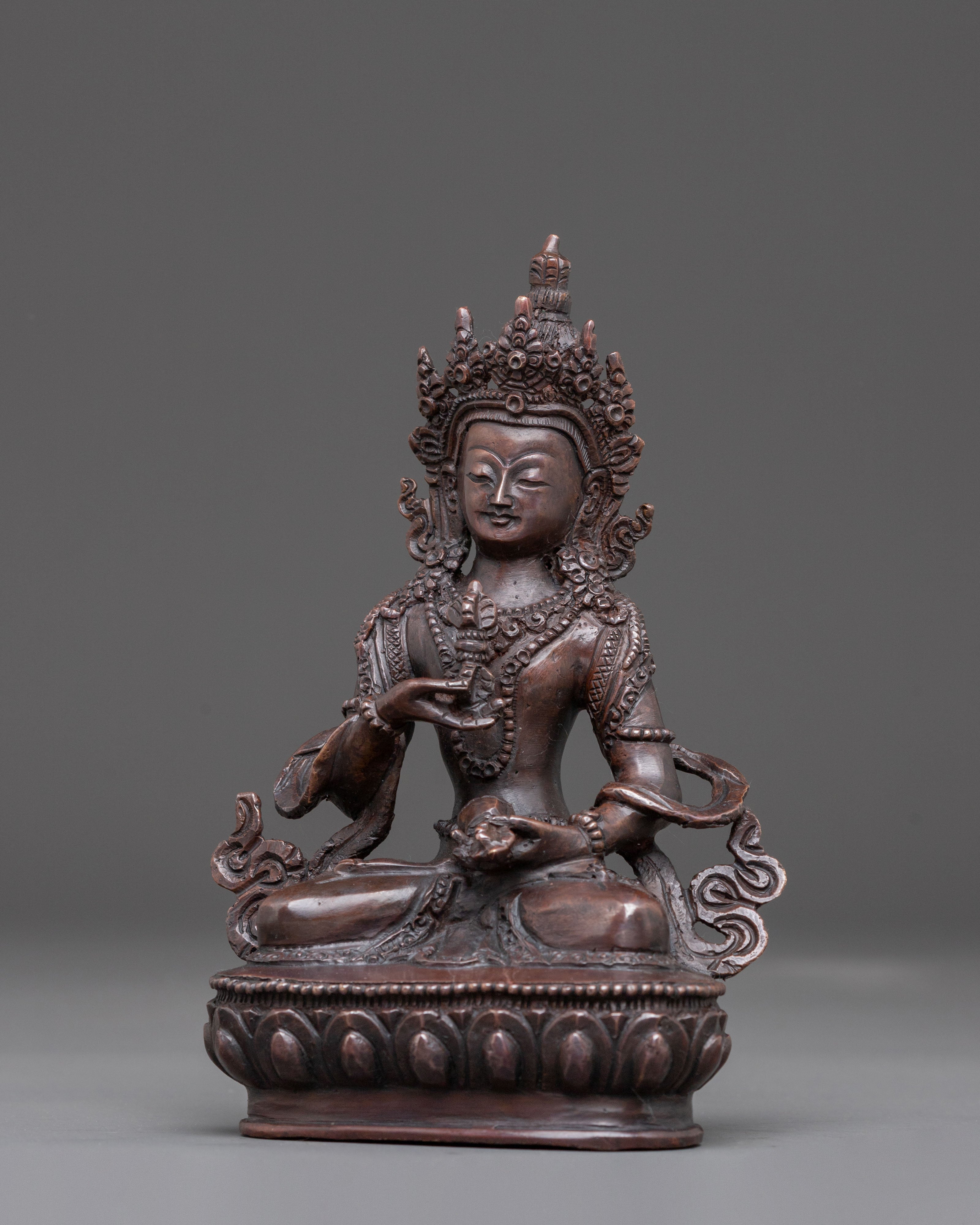 Handcrafted Vajrasattva Oxidized Statue | Tibetan Buddhist Purification