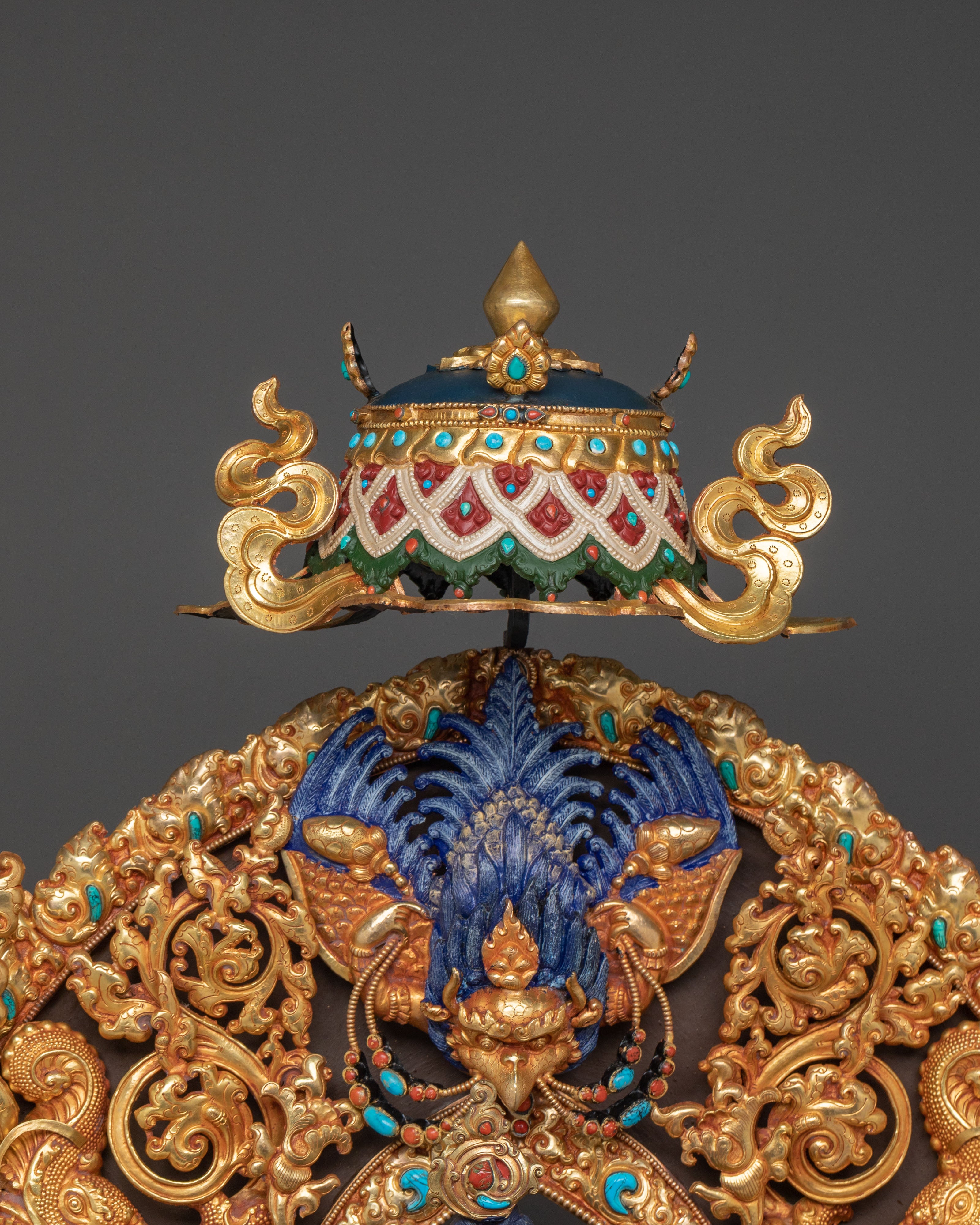 Sacred Green Tara Statue On Throne | Mother of All Buddhas