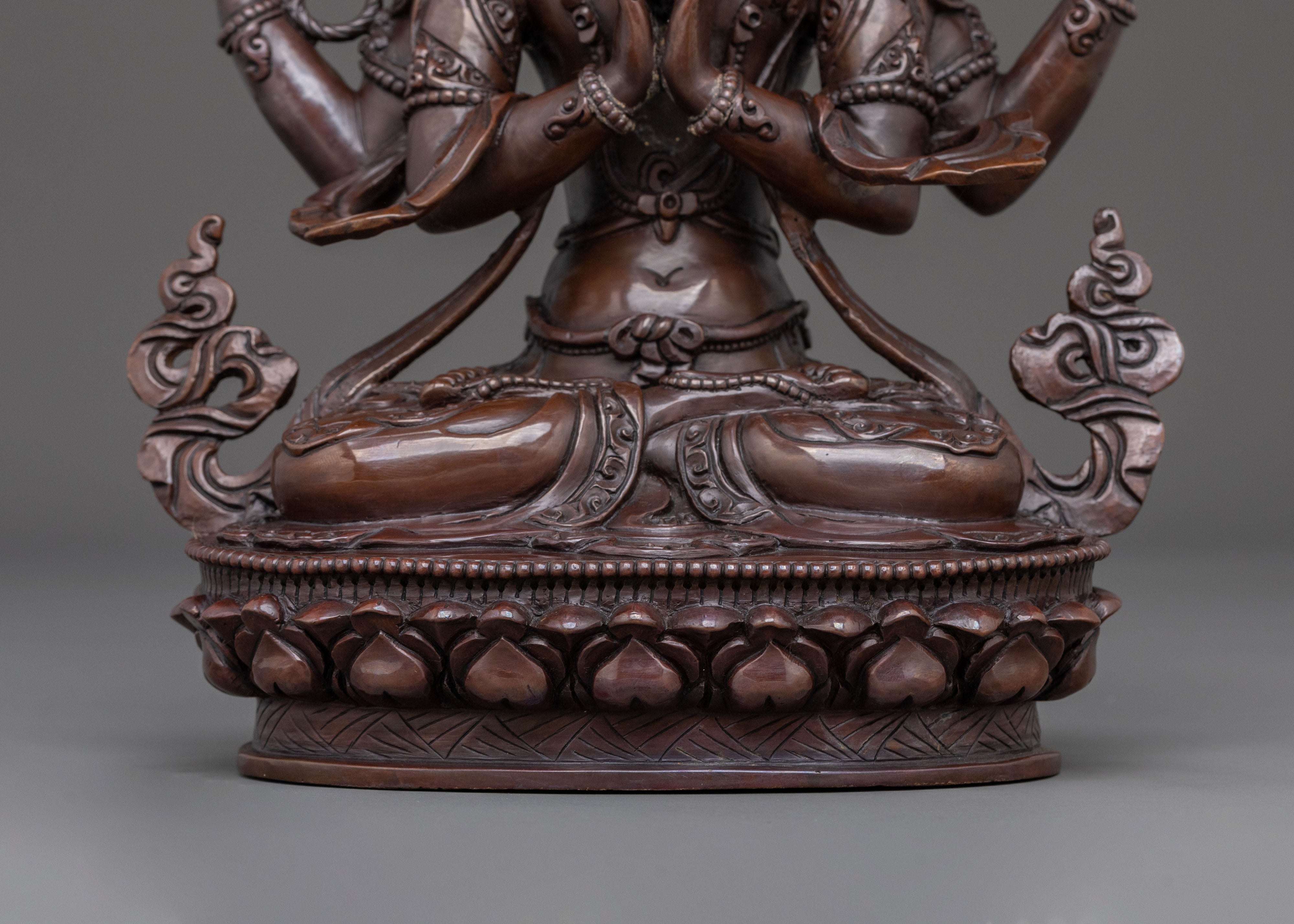 Handmade Chenrezig Statue | Compassionate Bodhisattva