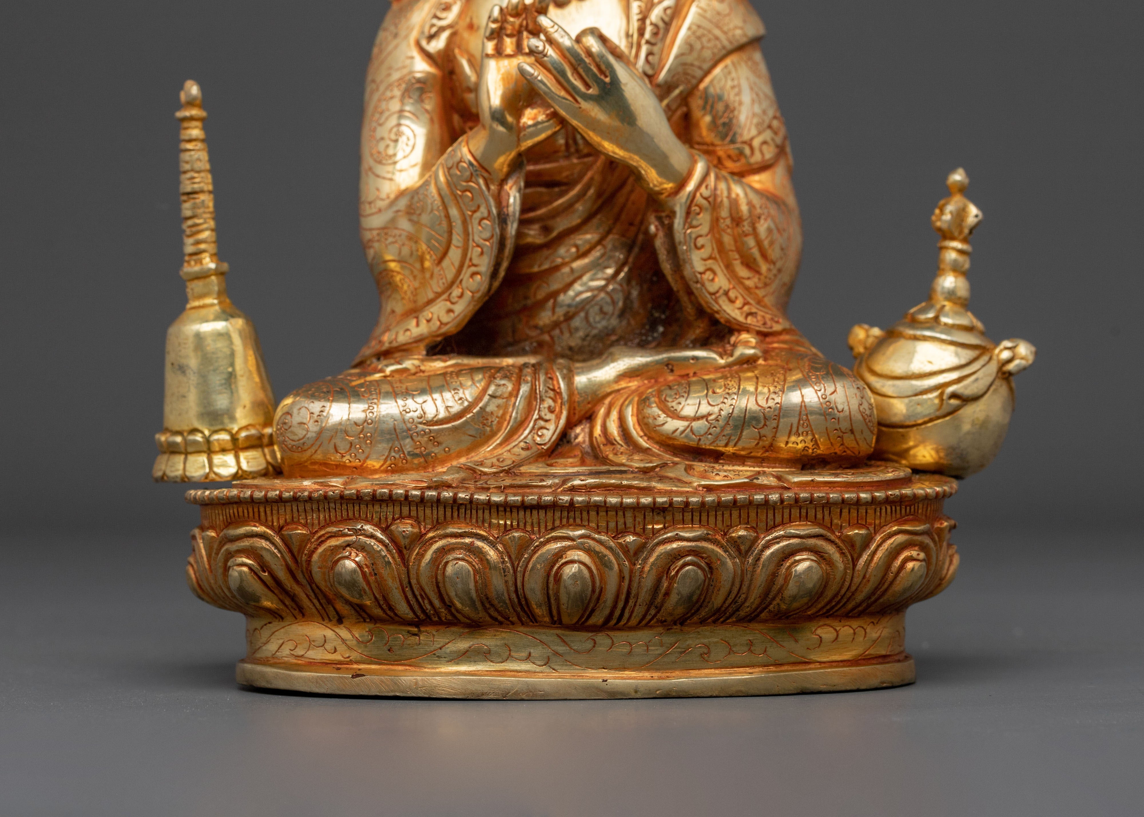 Tibetan Buddhist Master Atisa Statue | Tibetan Buddhist Scholar of Wisdom
