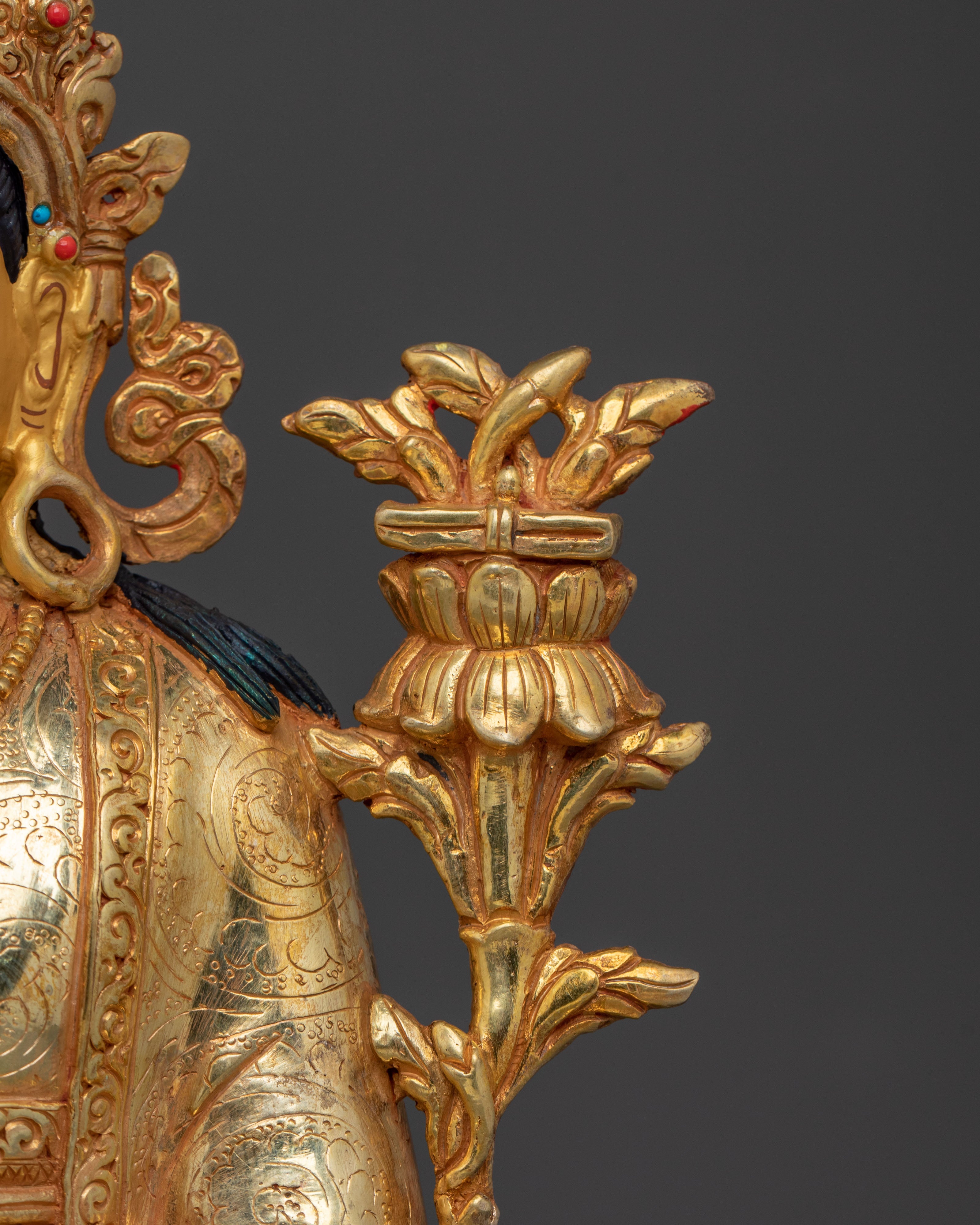 Trisong Detsen Statue | Tibetan Dharma King Sacred Sculpture