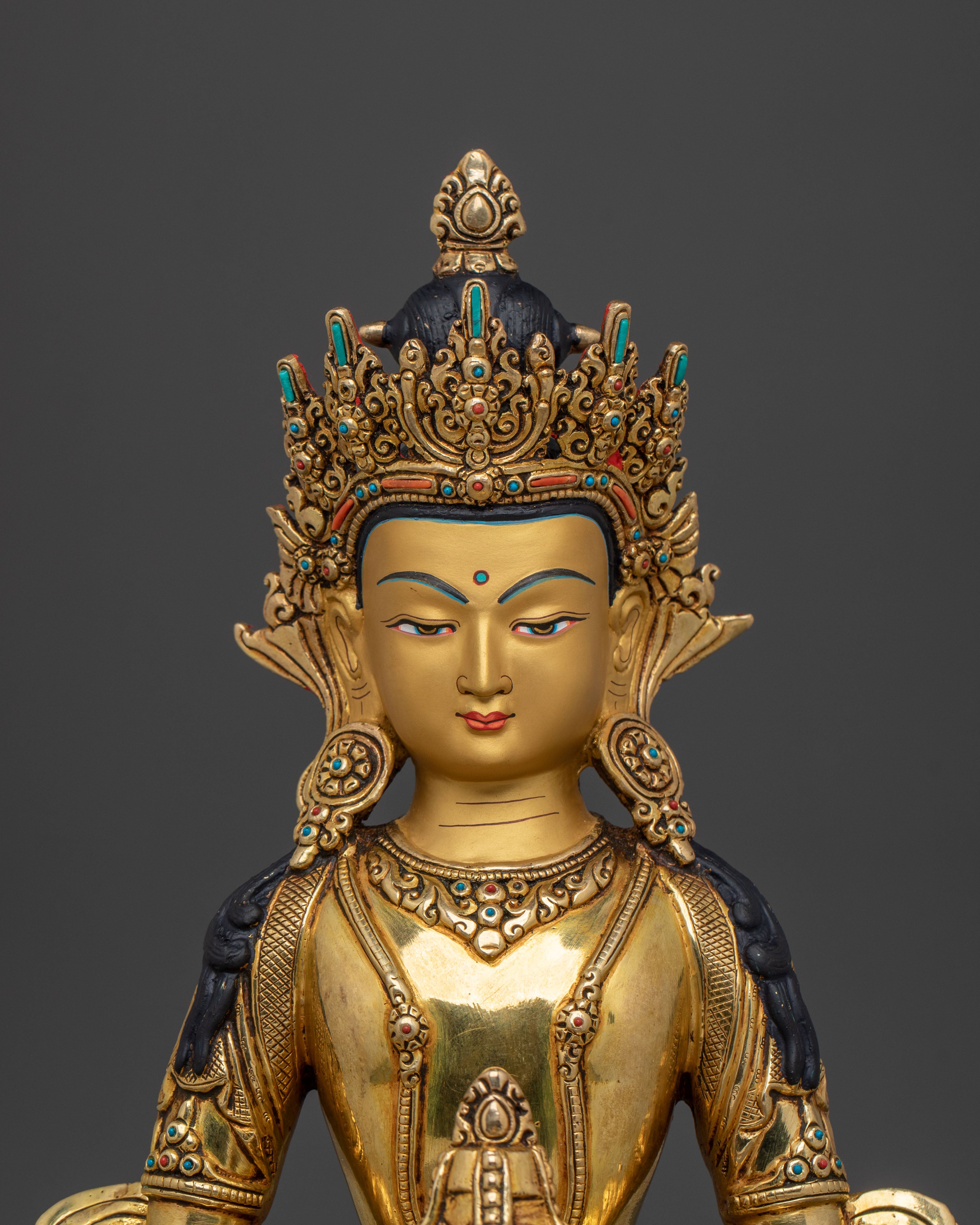 Handmade Six Bodhisattva Statue Set | 24K Gold Gilded Sacred Sculpture