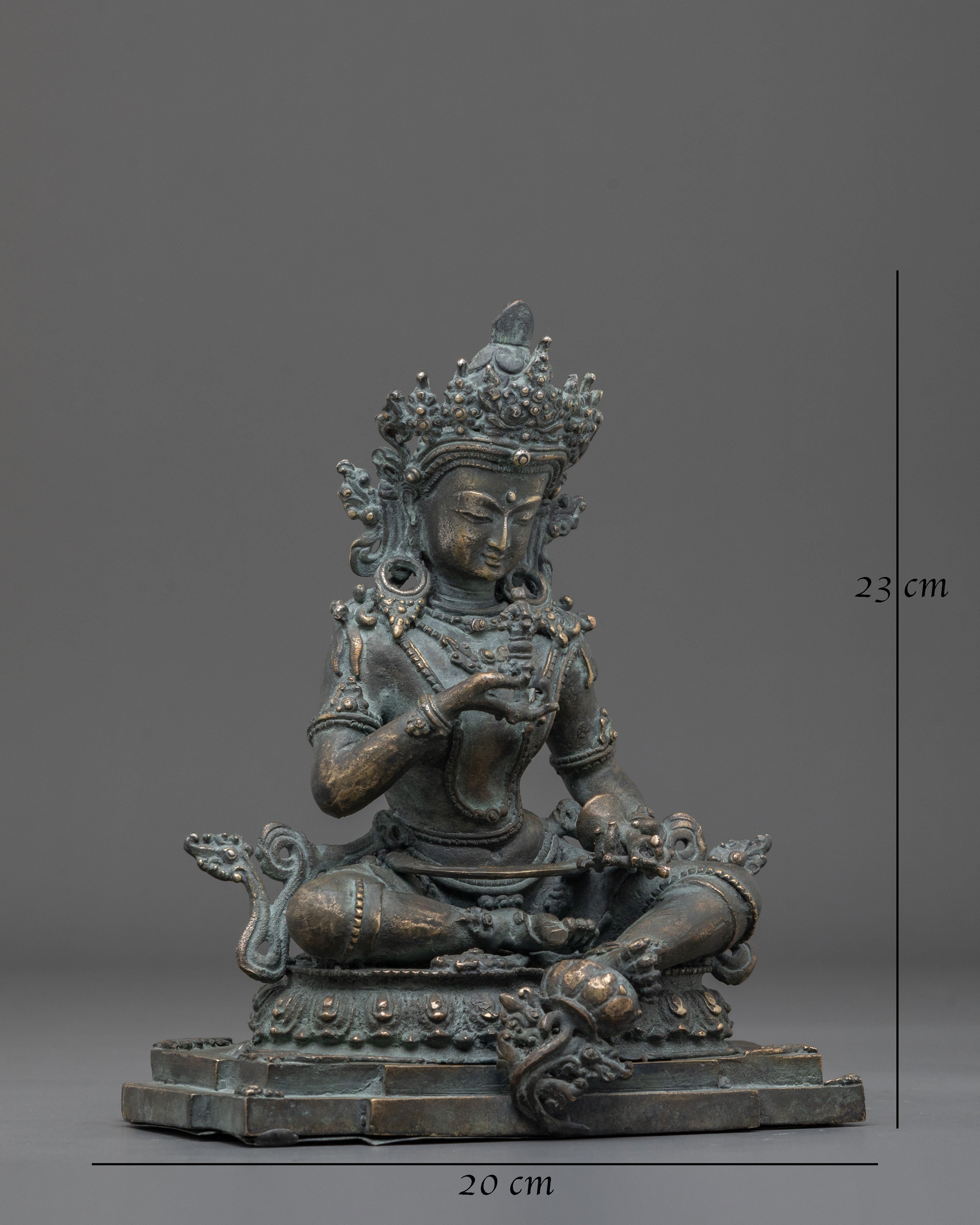 Vajrasattva Statue | Sacred Figurine with Antique Finish