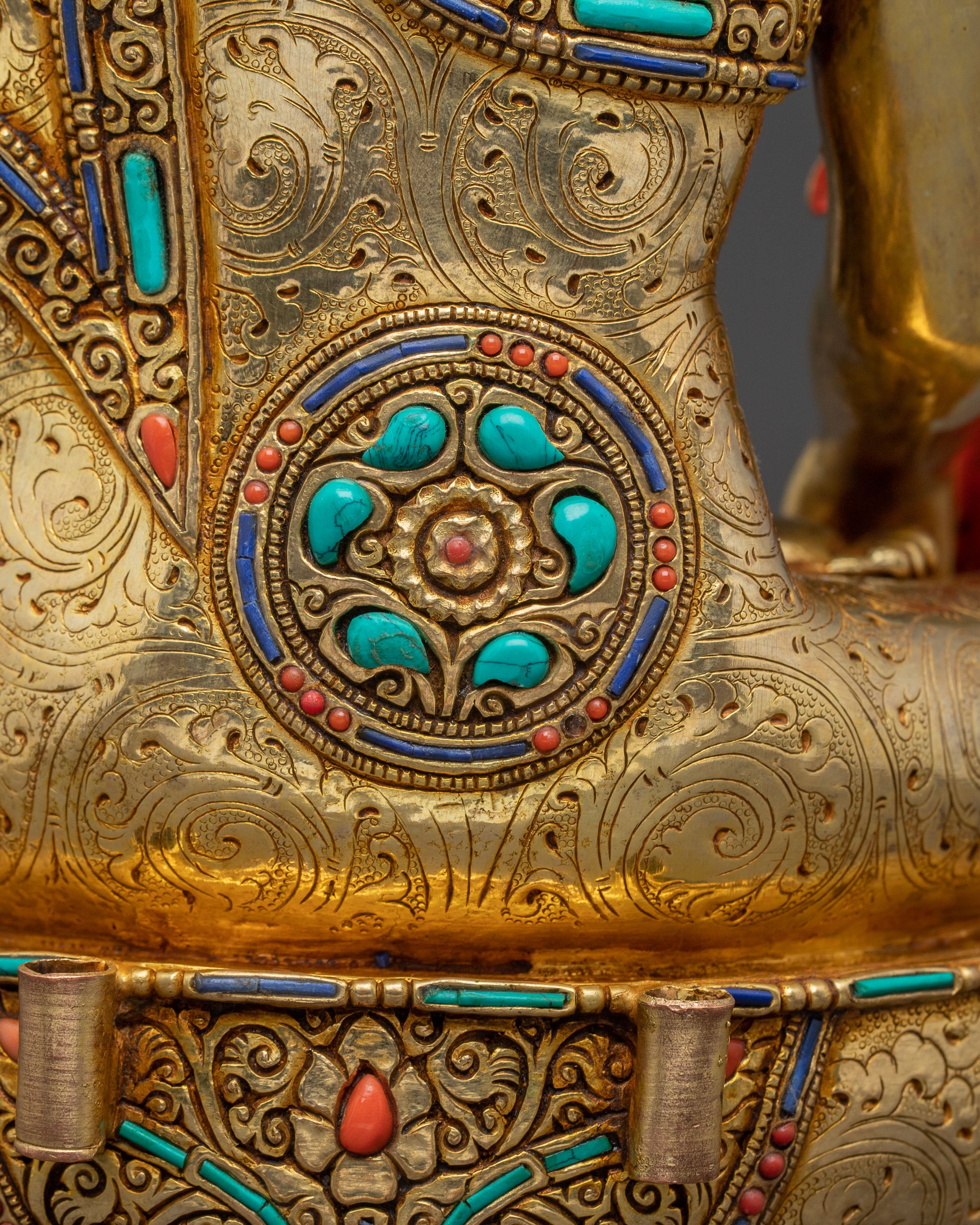 The Buddhist Healing Statue of Medicine Buddha | Nepali Handmade Icon