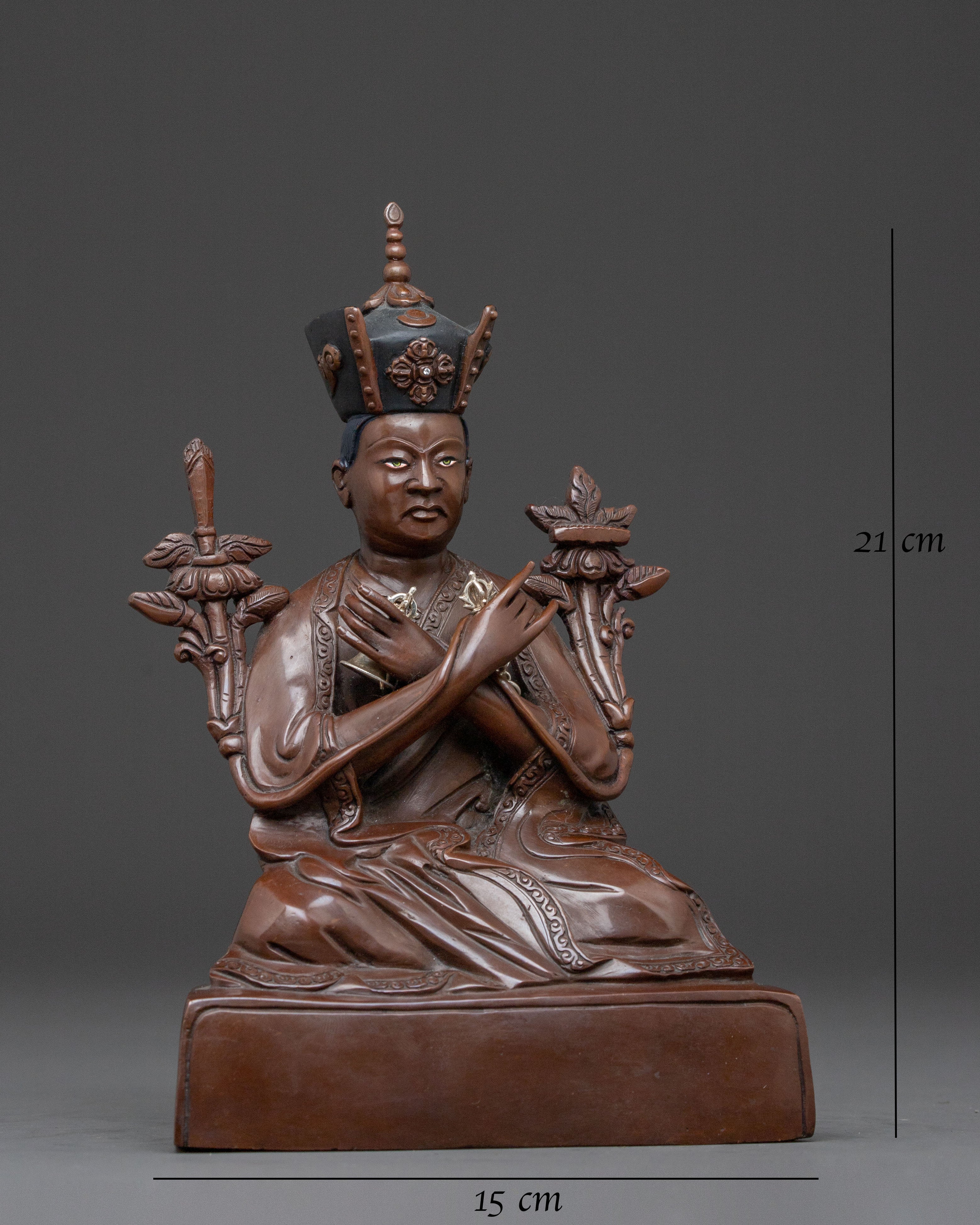 Handcrafted 16th Karmapa Traditional Statue for Altar