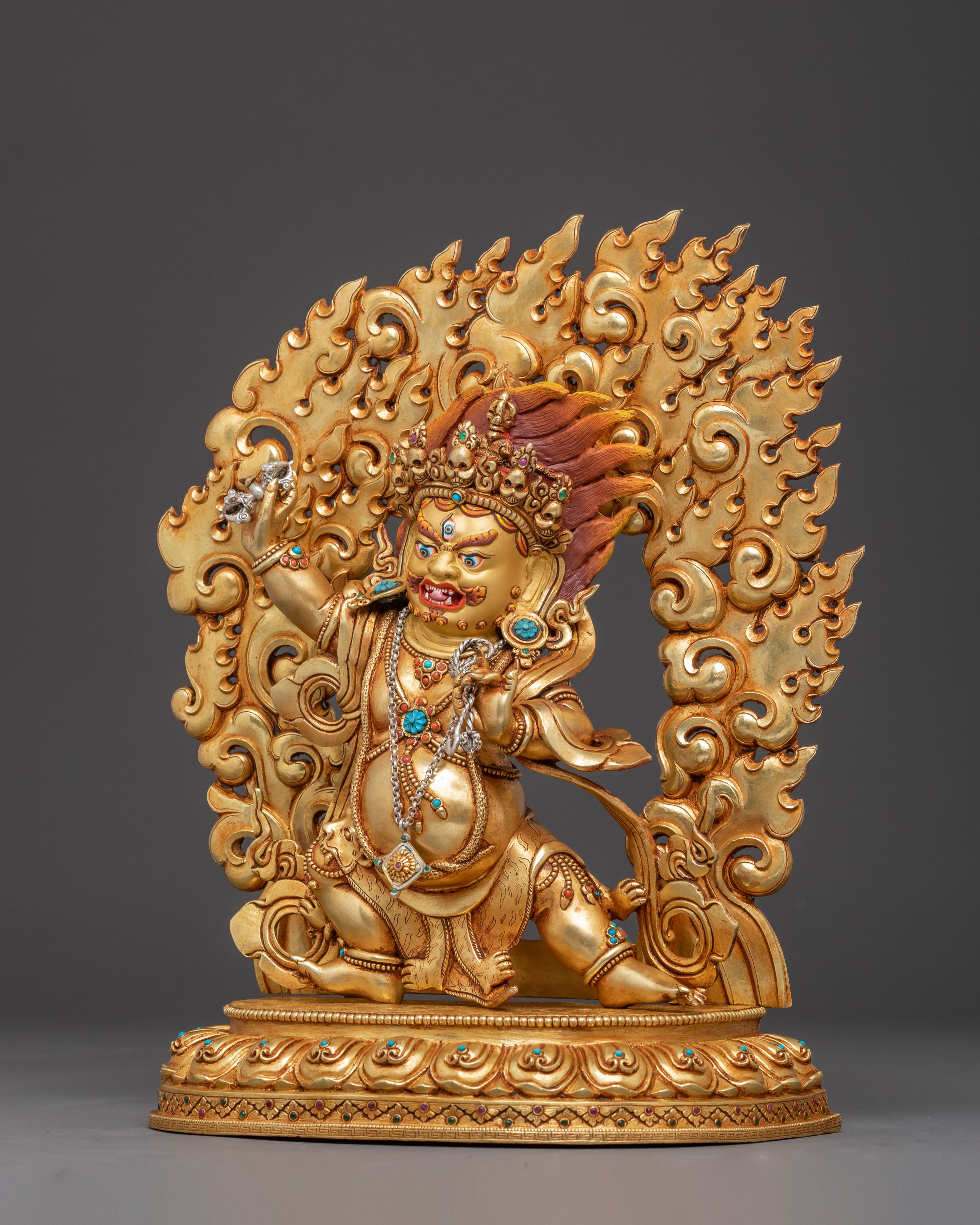 Sculpture of Wrathful Bodhisattva Vajrapani | Vajrayana Protector