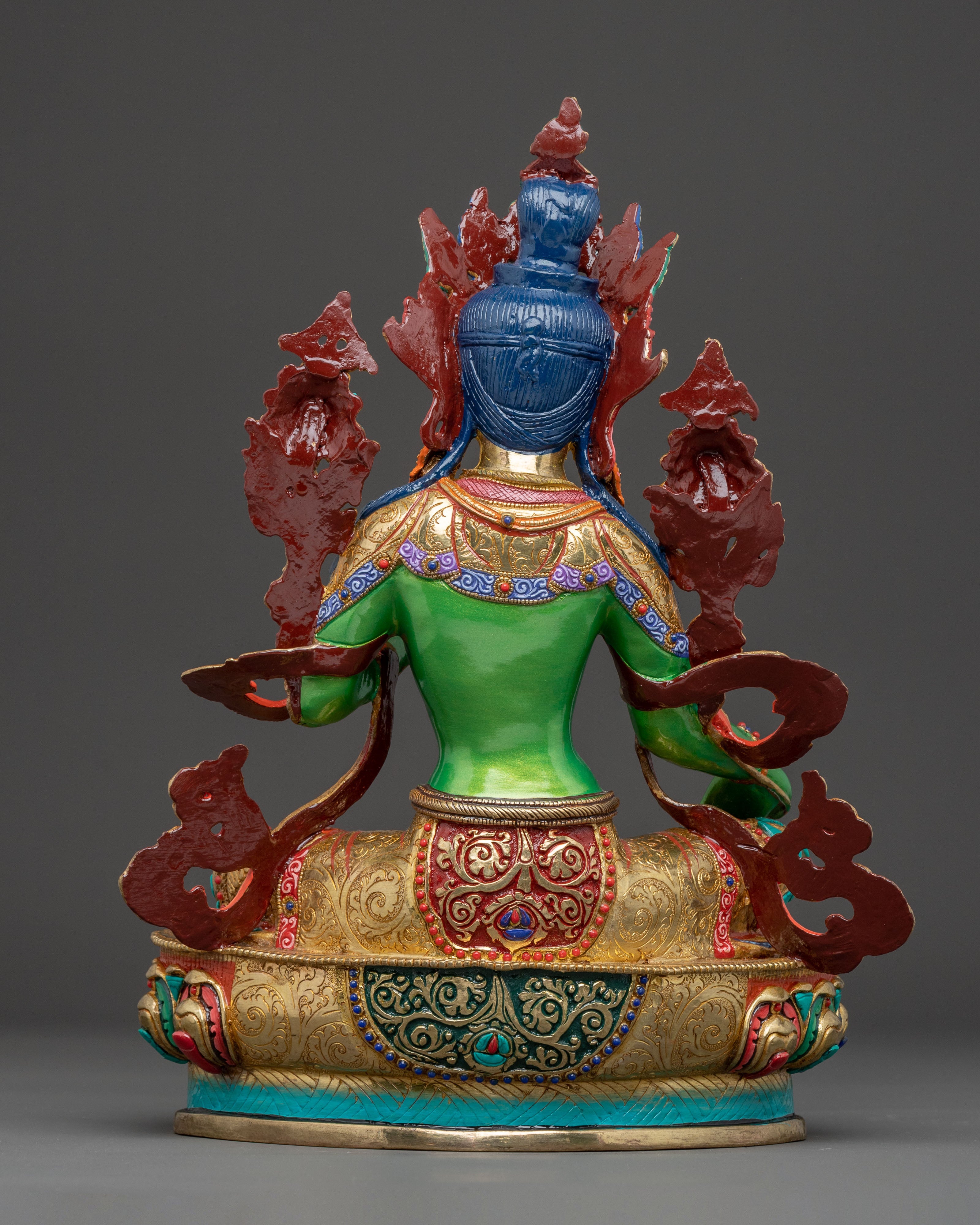 Handmade Mother Green Tara Statue | Compassion Goddess