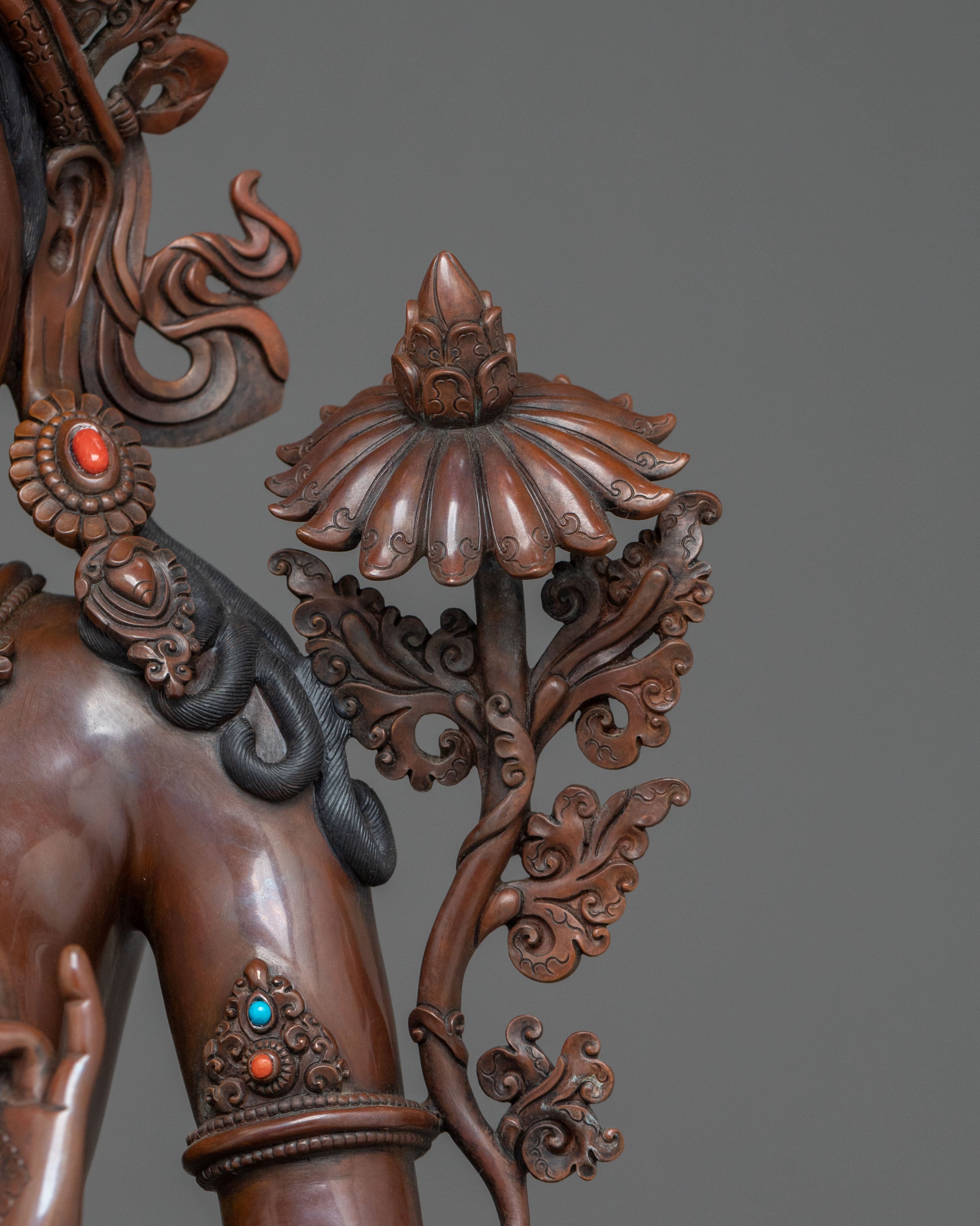Standing Green Tara Figurine | Buddhist Goddess