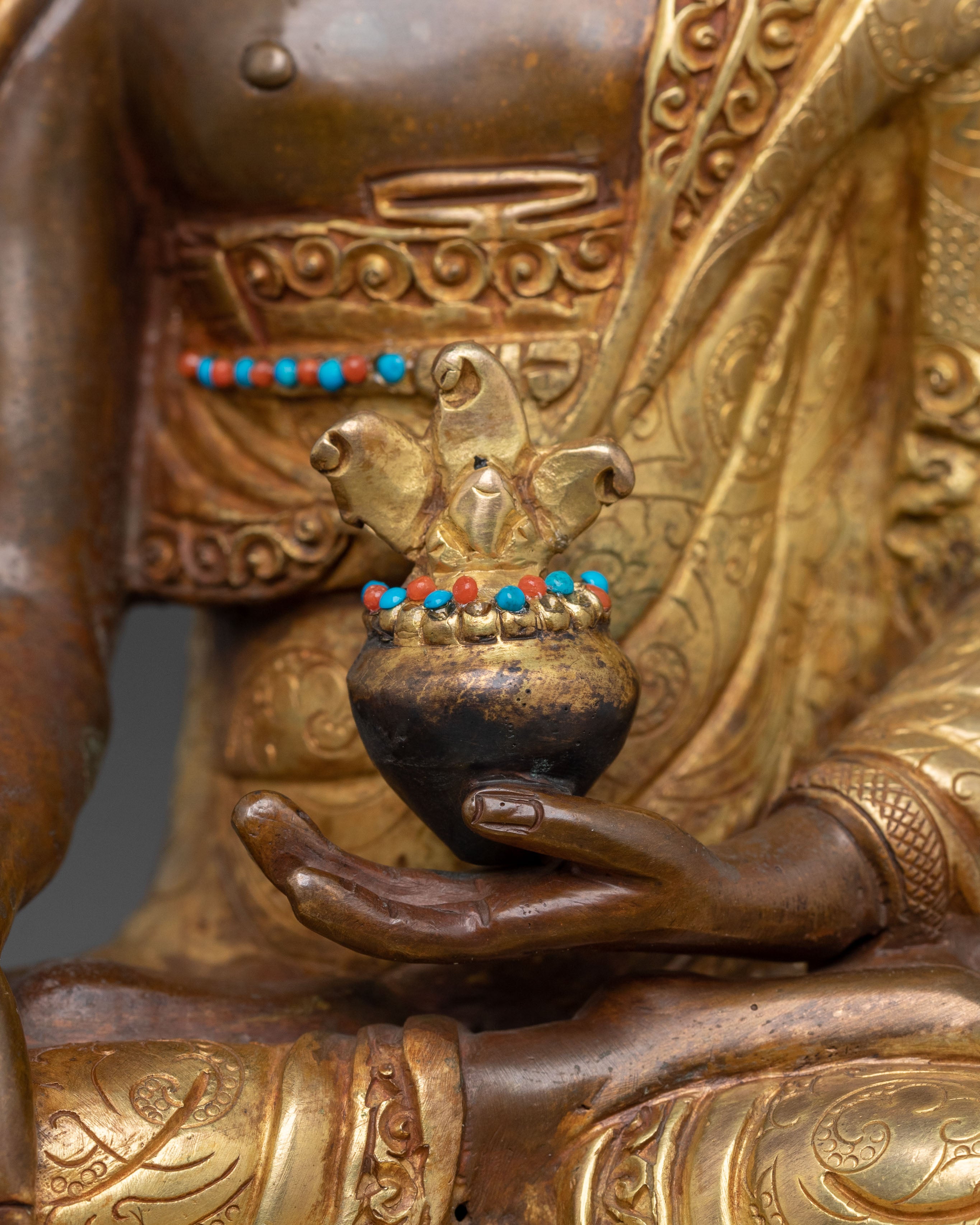 Medicine Buddha Longevity Blessing Statue